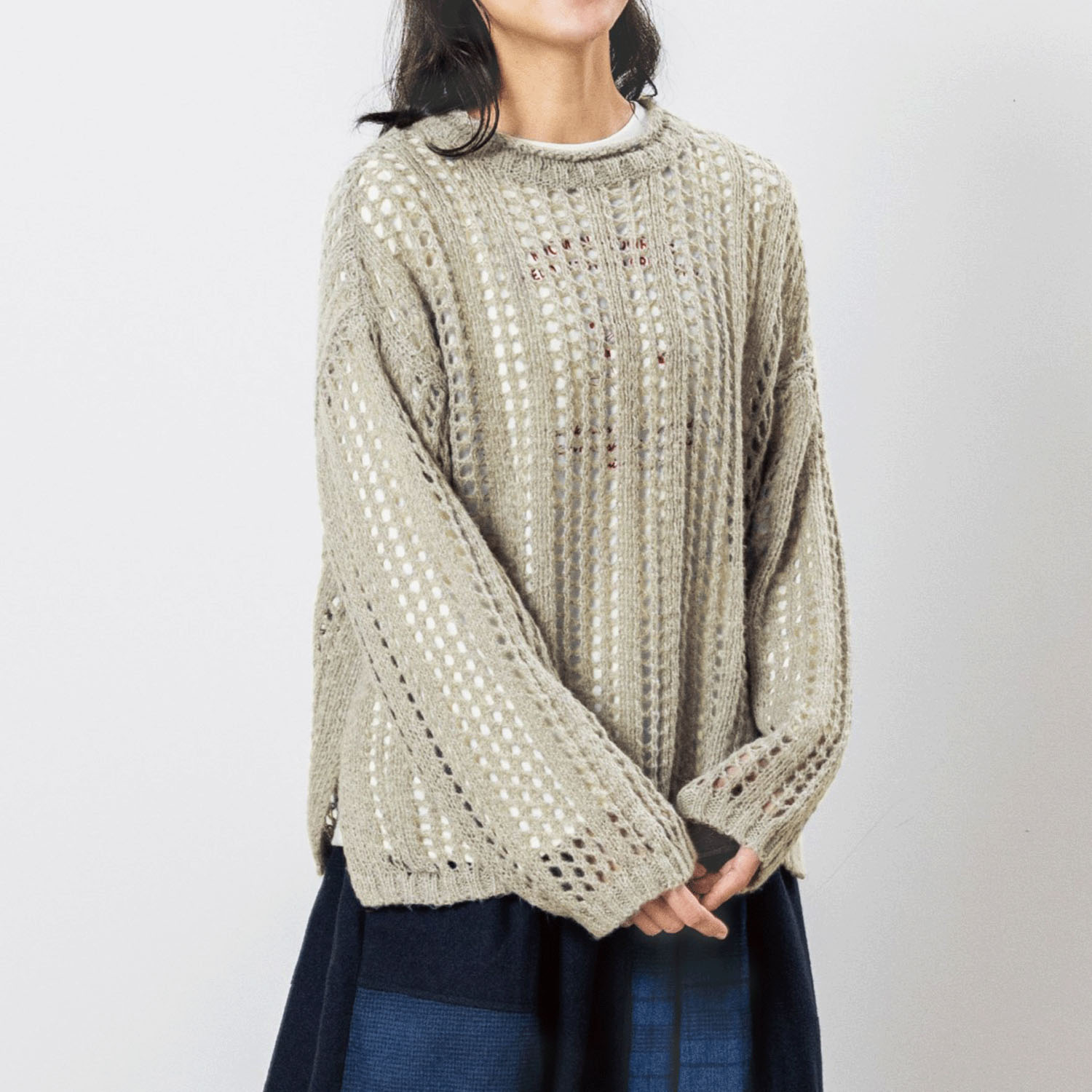 Northern Truck メッシュ編みニットプルオーバー - 画像1