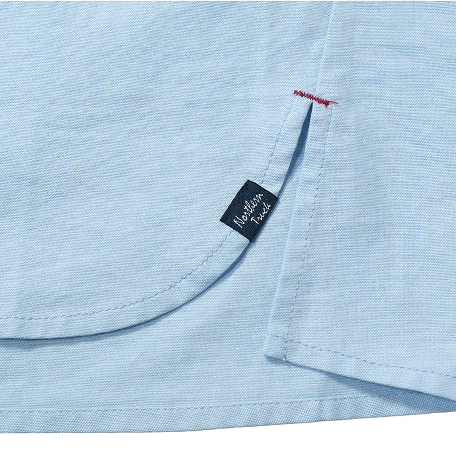 Northern Truck ラウンドヘム釦ダウンシャツ - 画像9