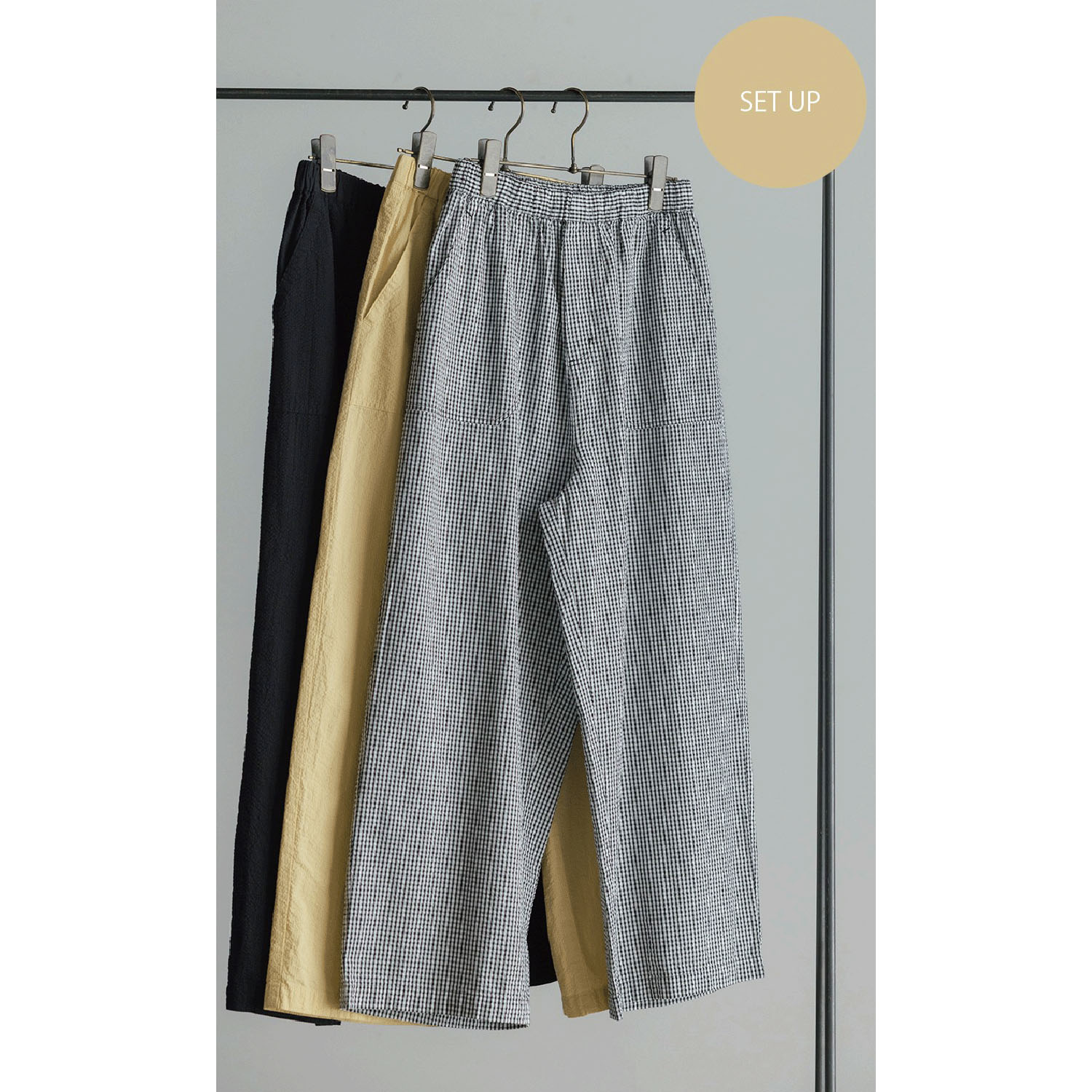 LILASIC コットンサッカーパンツ - 画像2