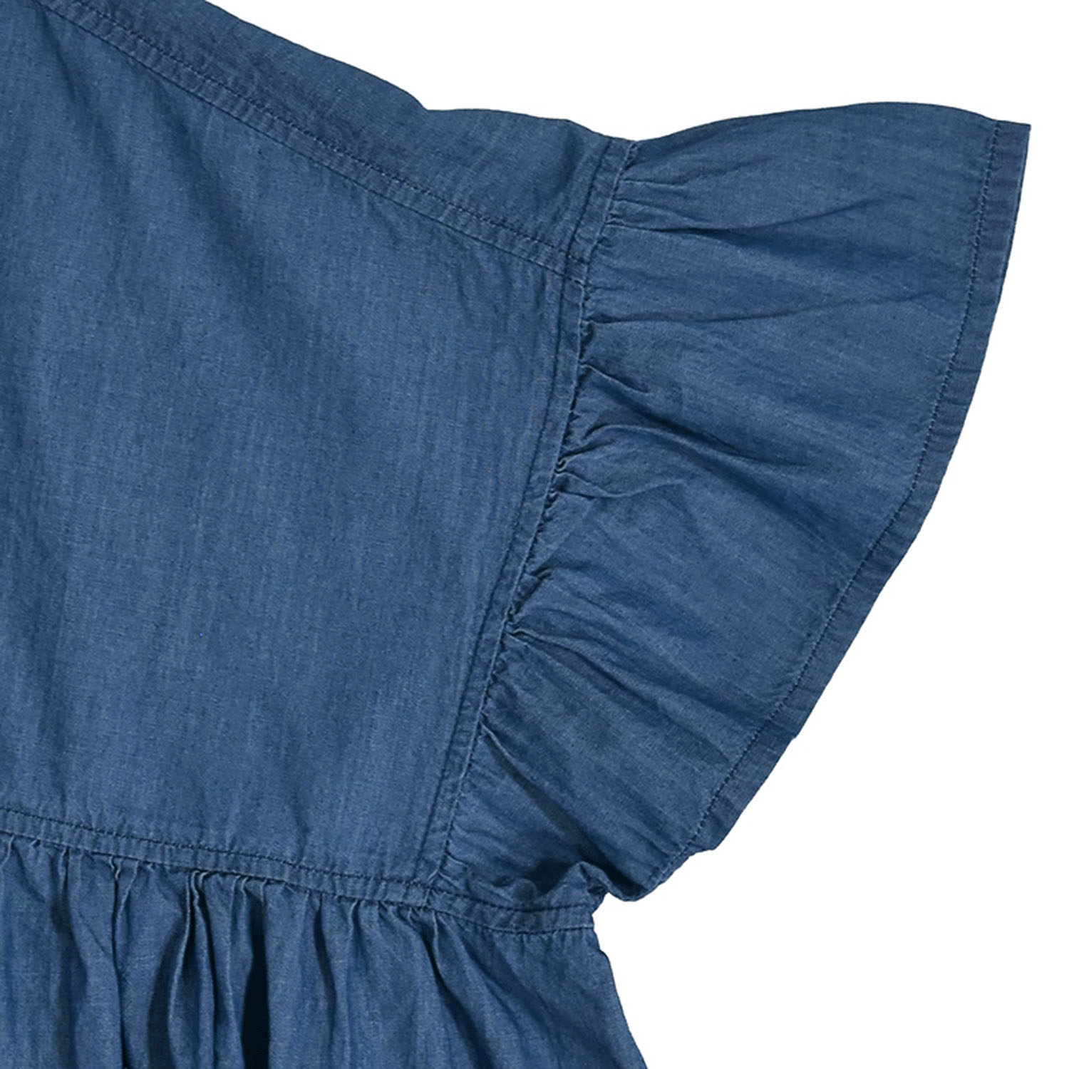 LILASIC エアリーデニムギャザーブラウス - 画像8