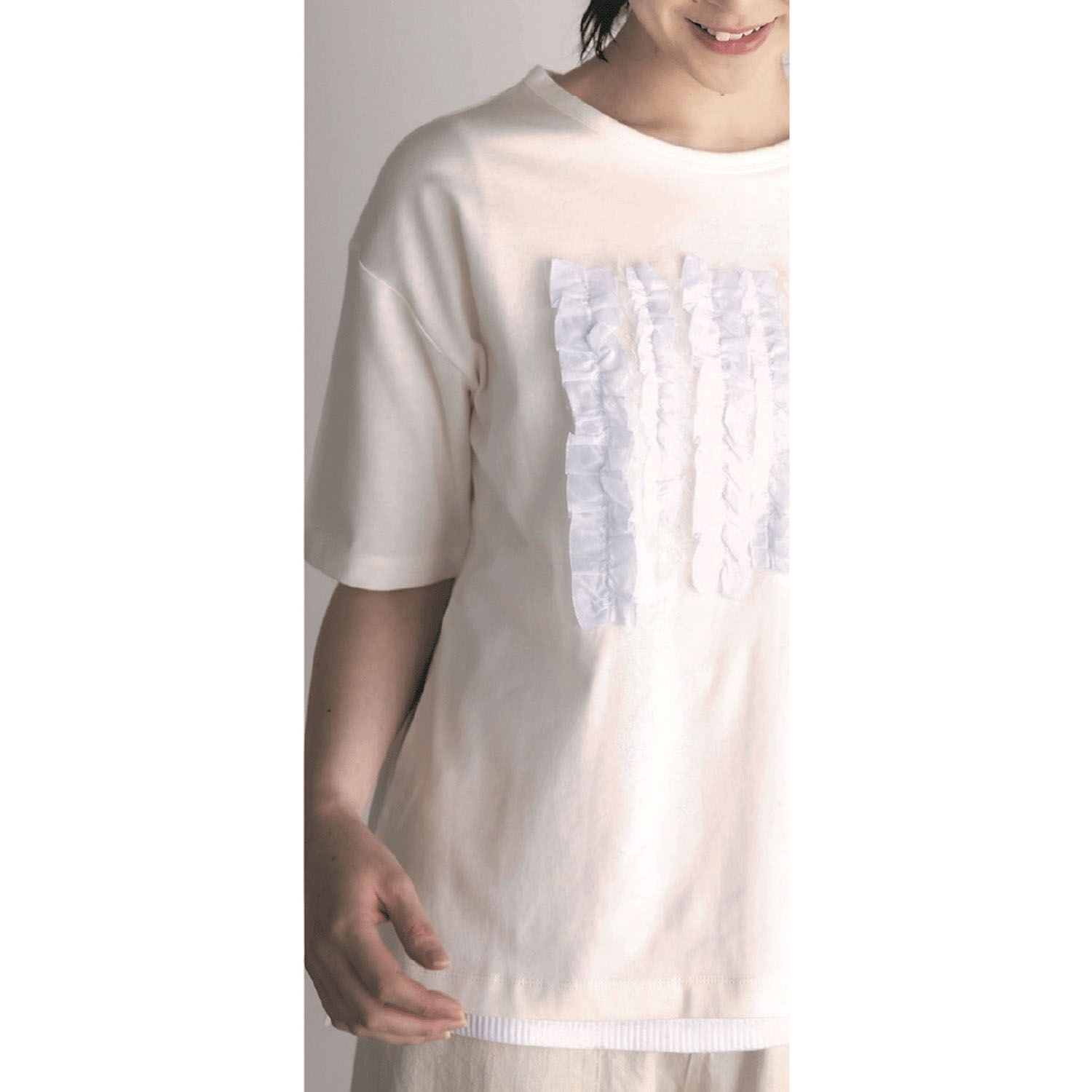 LILASIC フロントフリルTシャツ - 画像12