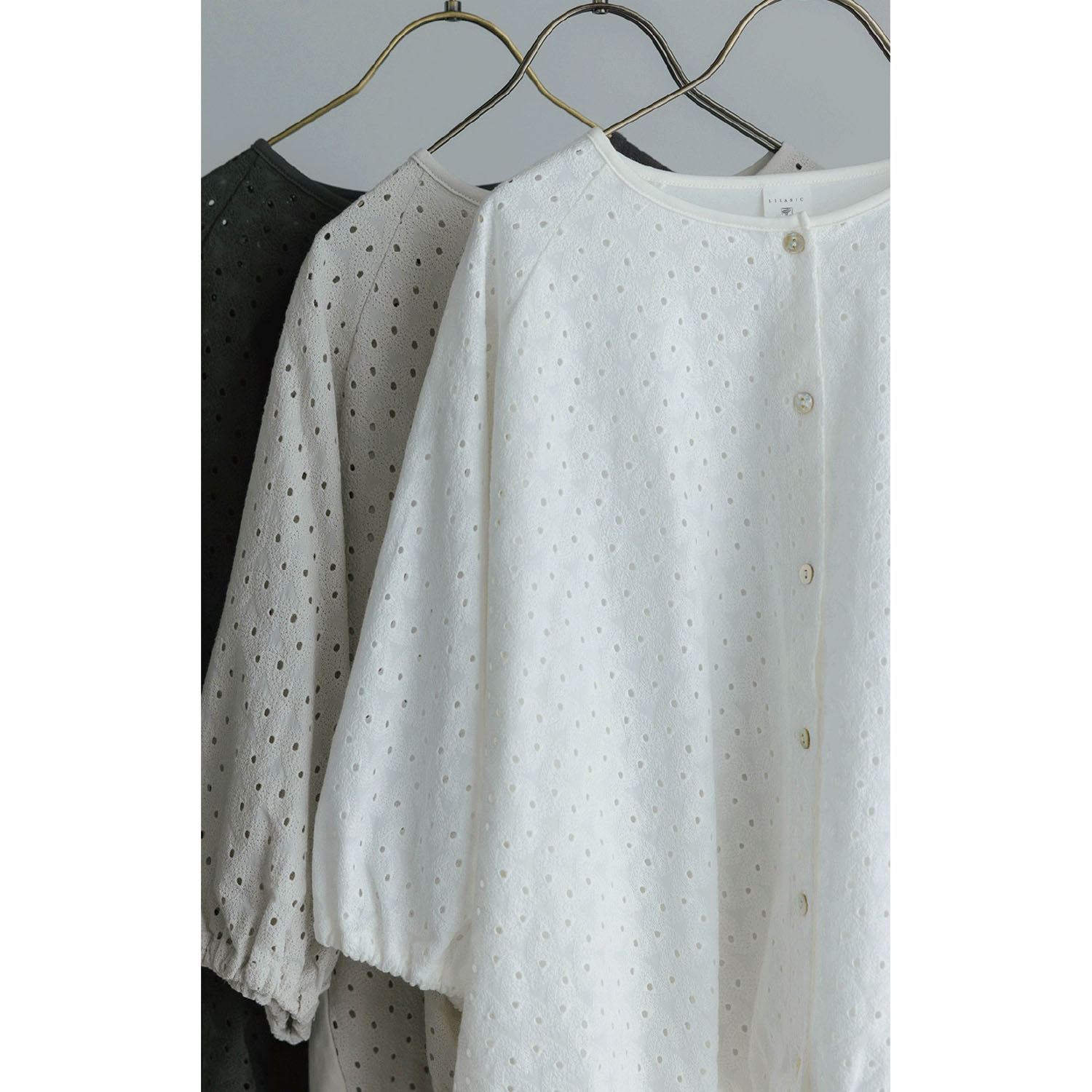 LILASIC エンブロイダリーカーディガン - 画像2