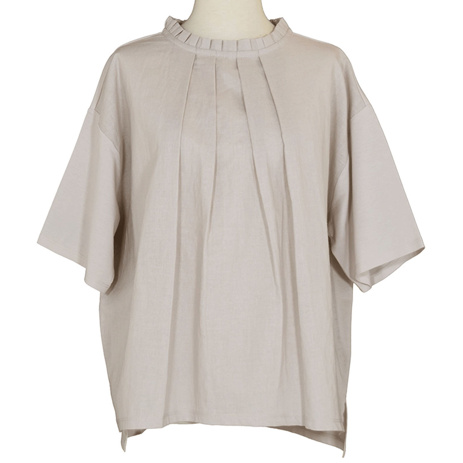 LILASIC シルケット天竺フリルカラーTシャツ - 画像3