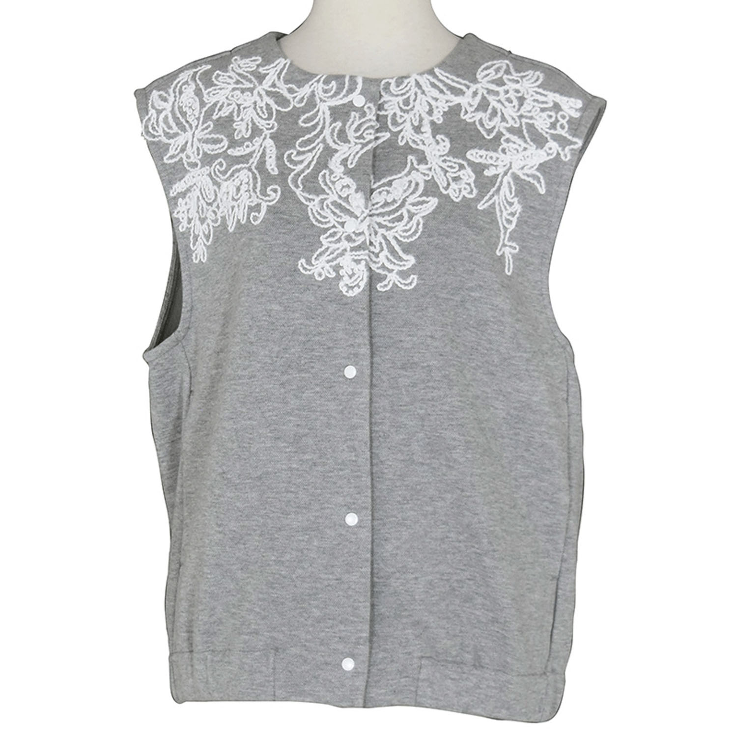 LILASIC エンブロイダリーカノコ裏起毛ジレ - 画像4