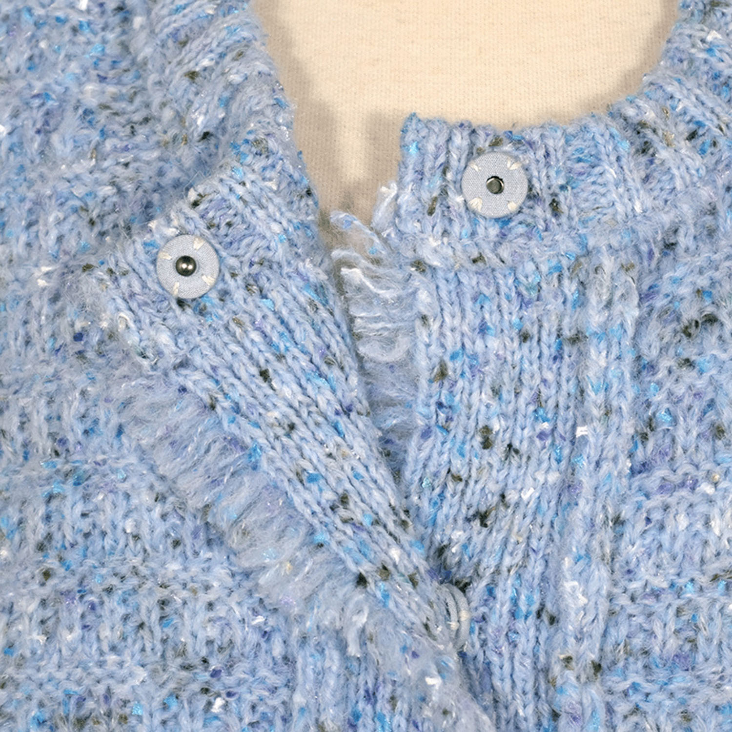 LILASIC カラーネップニットベスト - 画像12