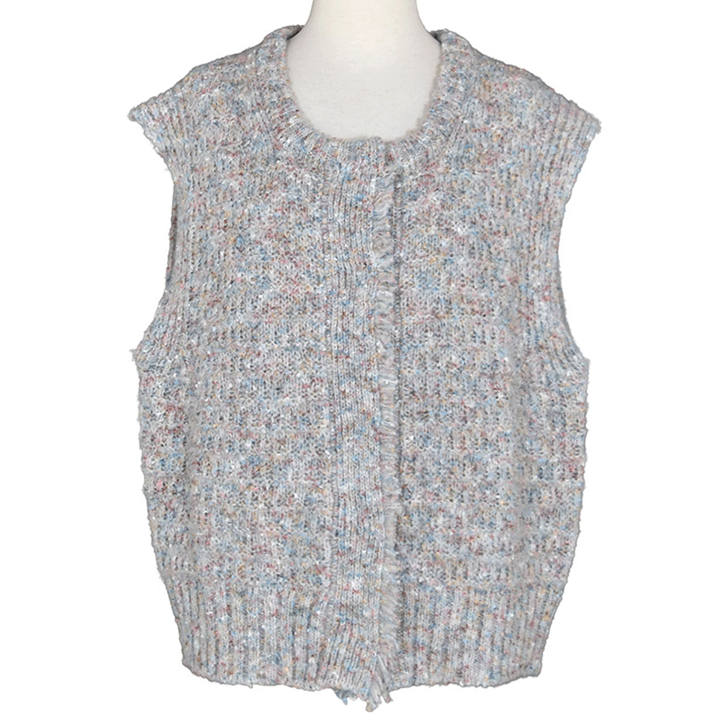 LILASIC カラーネップニットベスト - 画像3