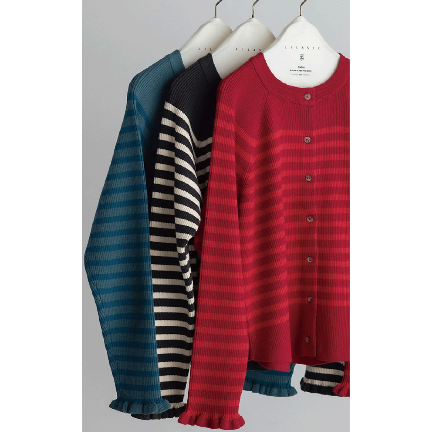 LILASIC リブニットカーディガン - 画像2