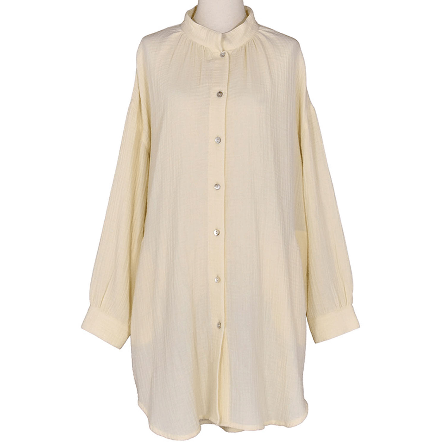 LILASIC ダブルガーゼロングシャツ - 画像5