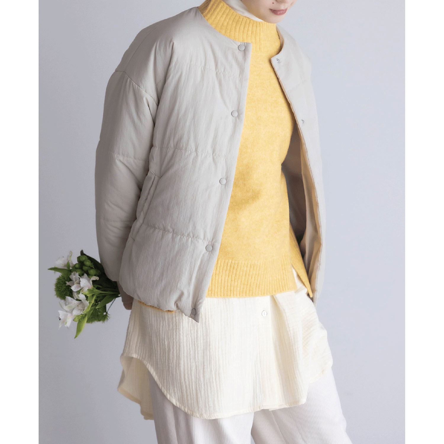 LILASIC ダブルガーゼロングシャツ - 画像6