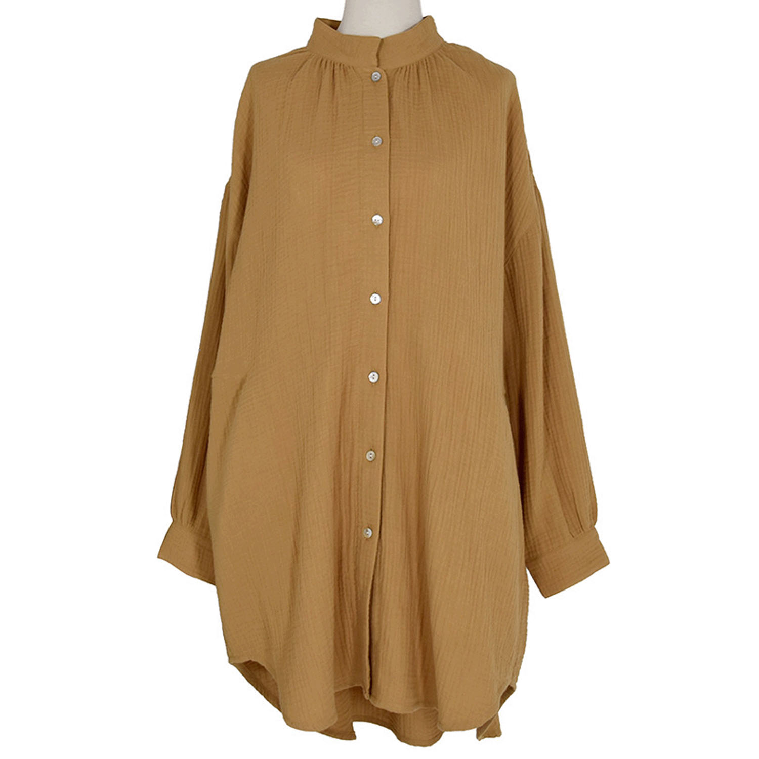 LILASIC ダブルガーゼロングシャツ - 画像7