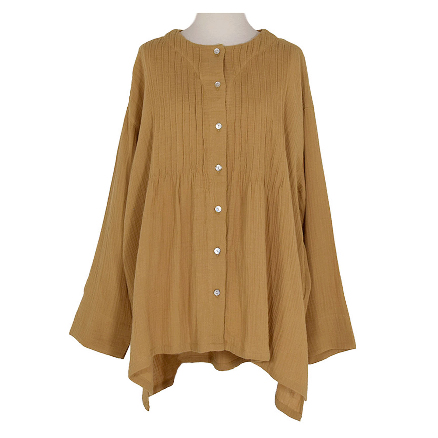 LILASIC ダブルガーゼタックブラウス - 画像7