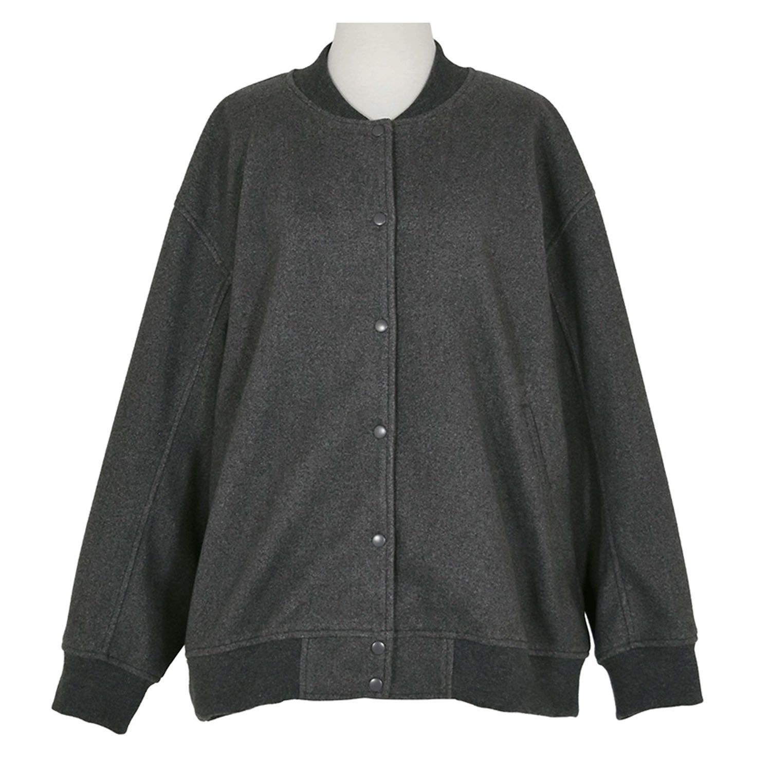 LILASIC ソフトメルトンリブブルゾン - 画像6