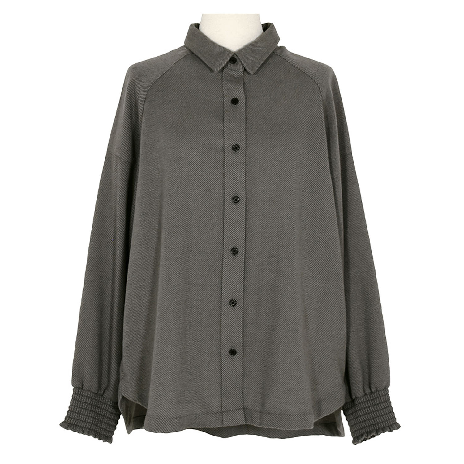 LILASIC ギャザーカフスブラウス - 画像3