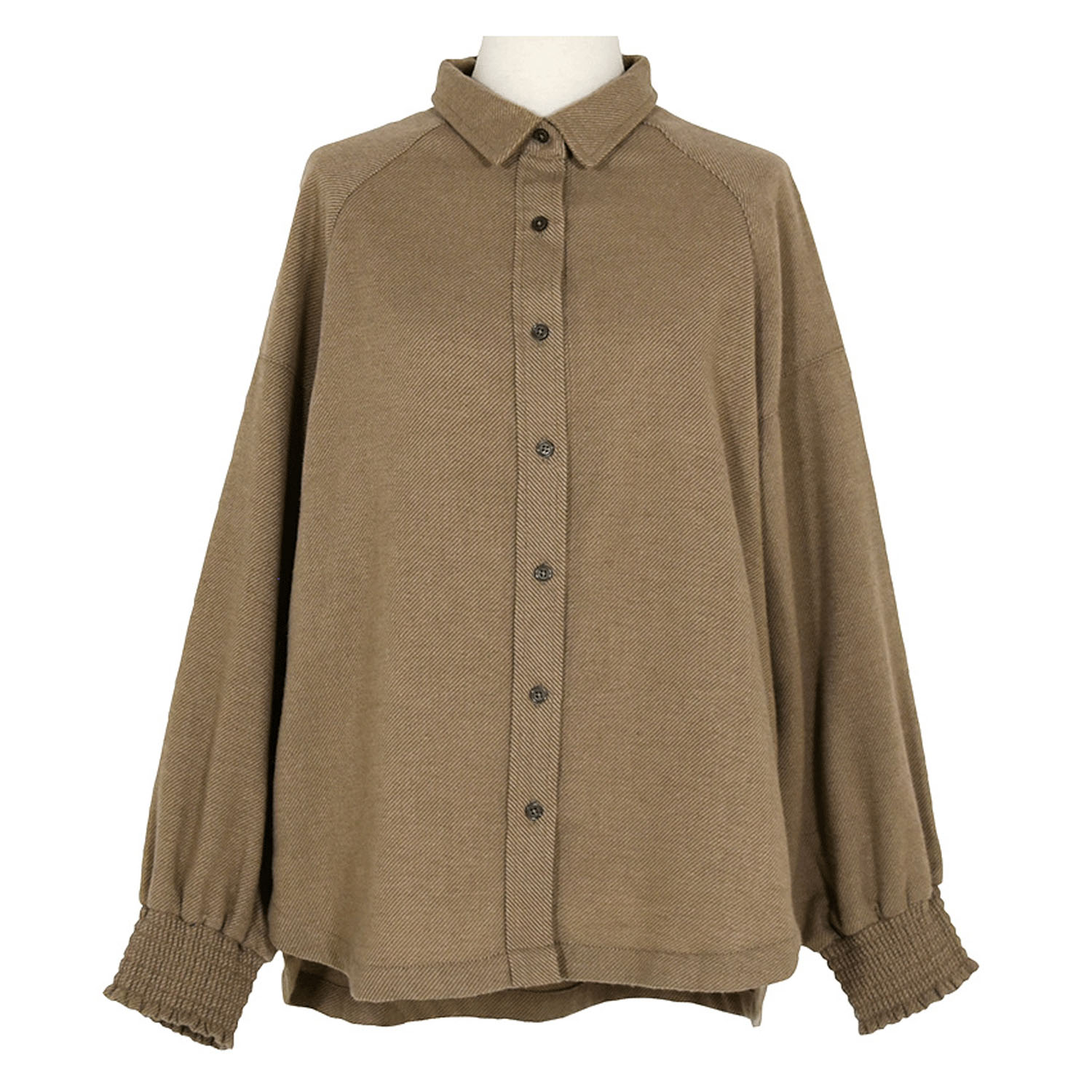 LILASIC ギャザーカフスブラウス - 画像4