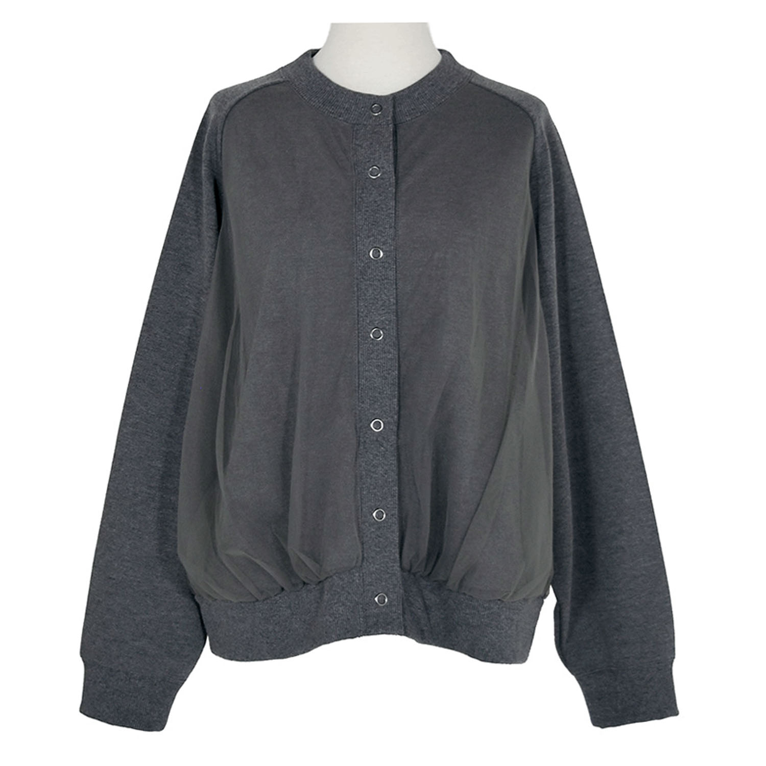 LILASIC チュールレイヤード裏起毛カーディガン - 画像8