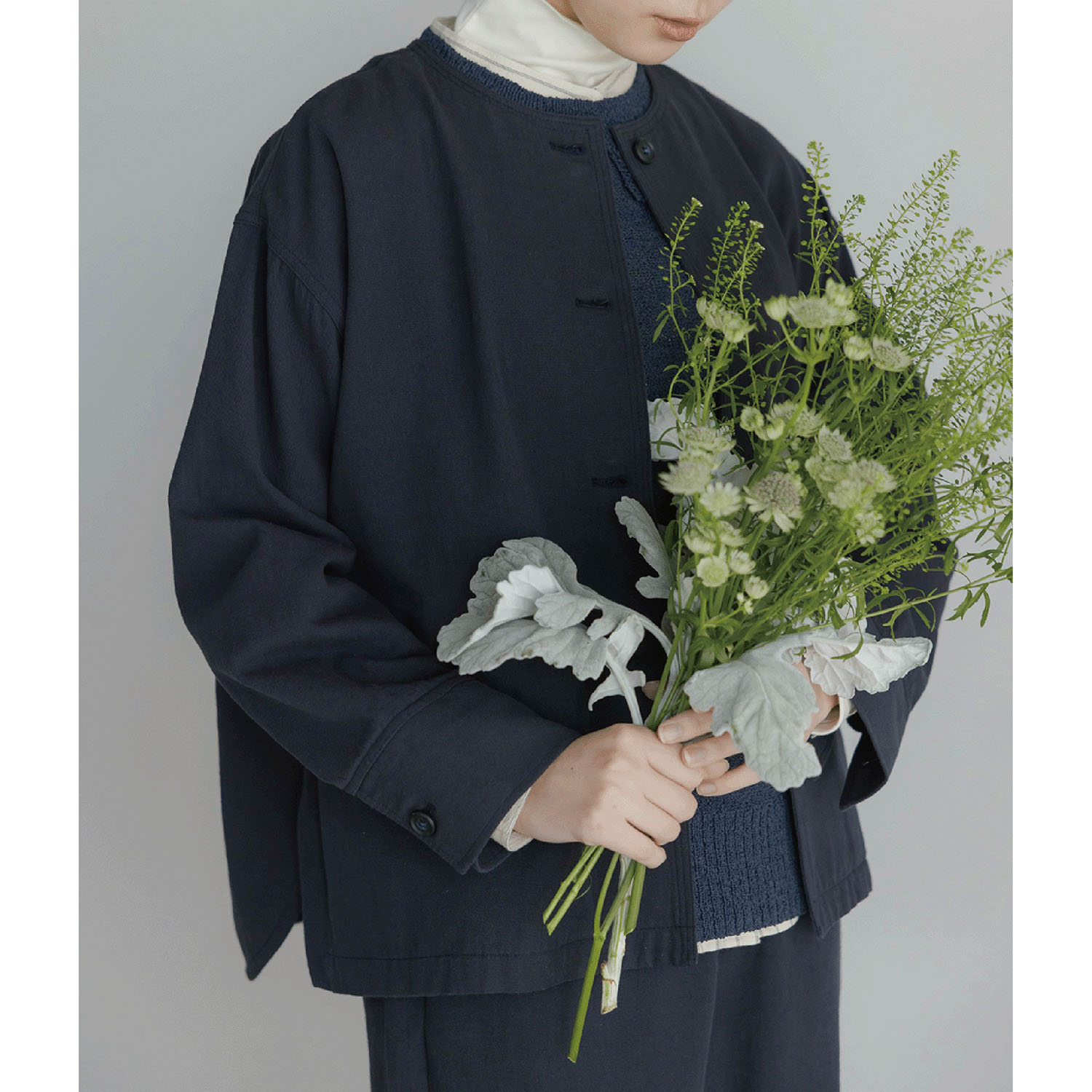 【2月中旬頃入荷予定】LILASIC スラブツイルノーカラーコート - 画像4