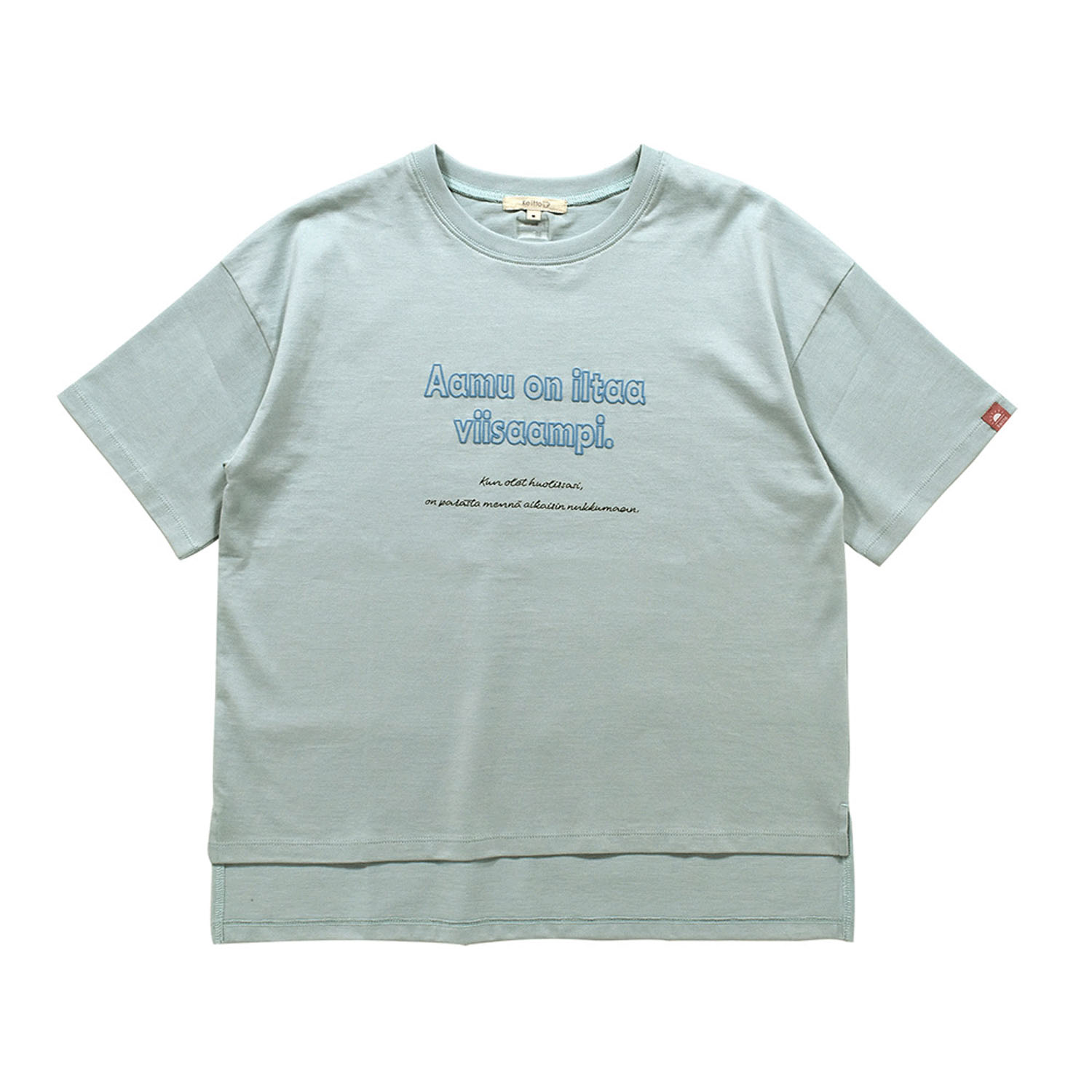 Keitto 北欧ことわざロゴプリントTシャツ - 画像8