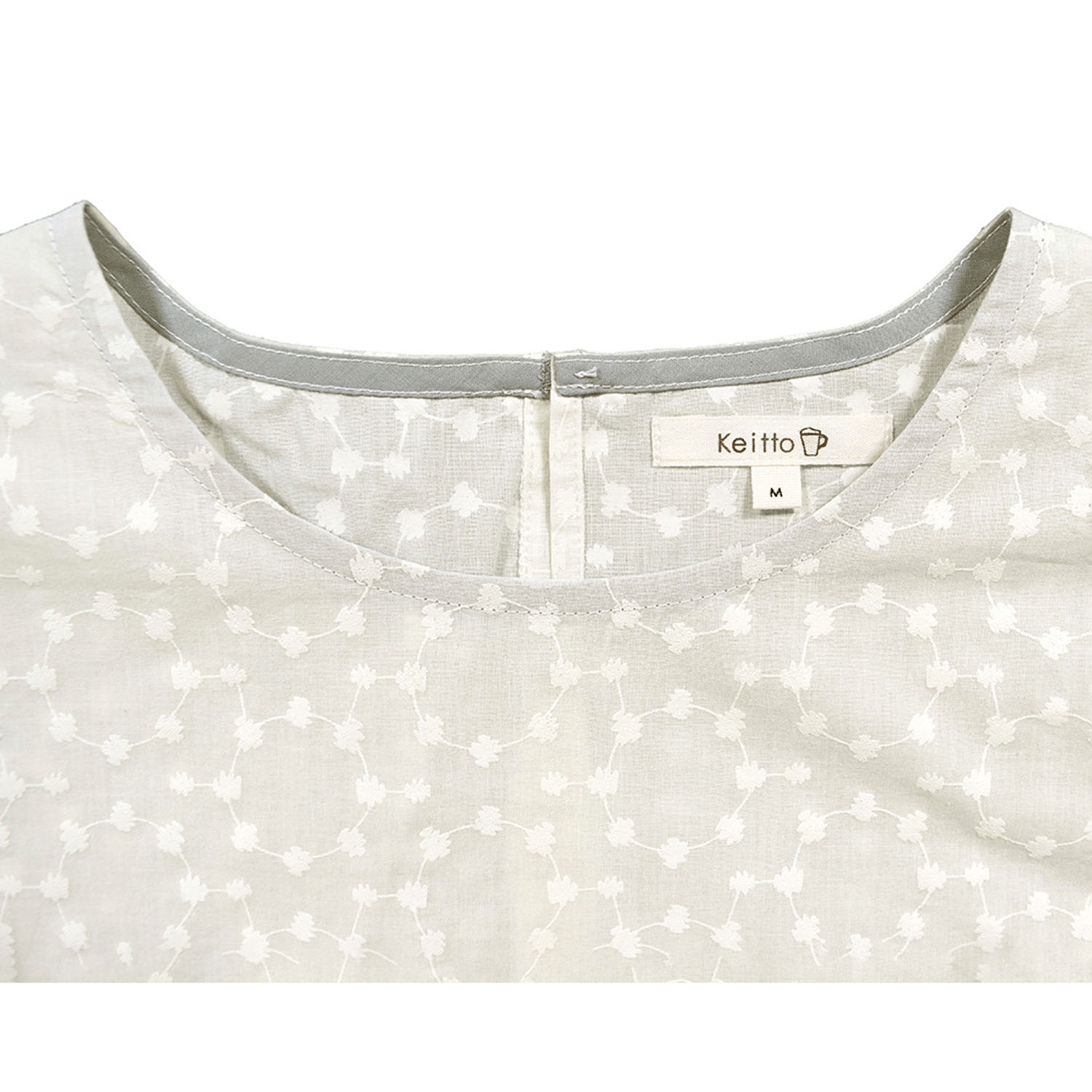 Keitto 刺繍風ドット柄プリントプルオーバー - 画像3