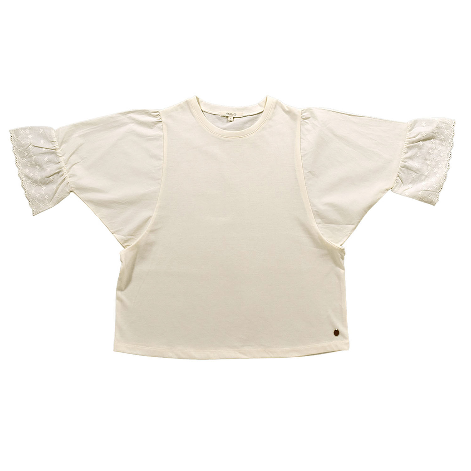 Keitto 袖布帛使いカットプルオーバー - 画像4