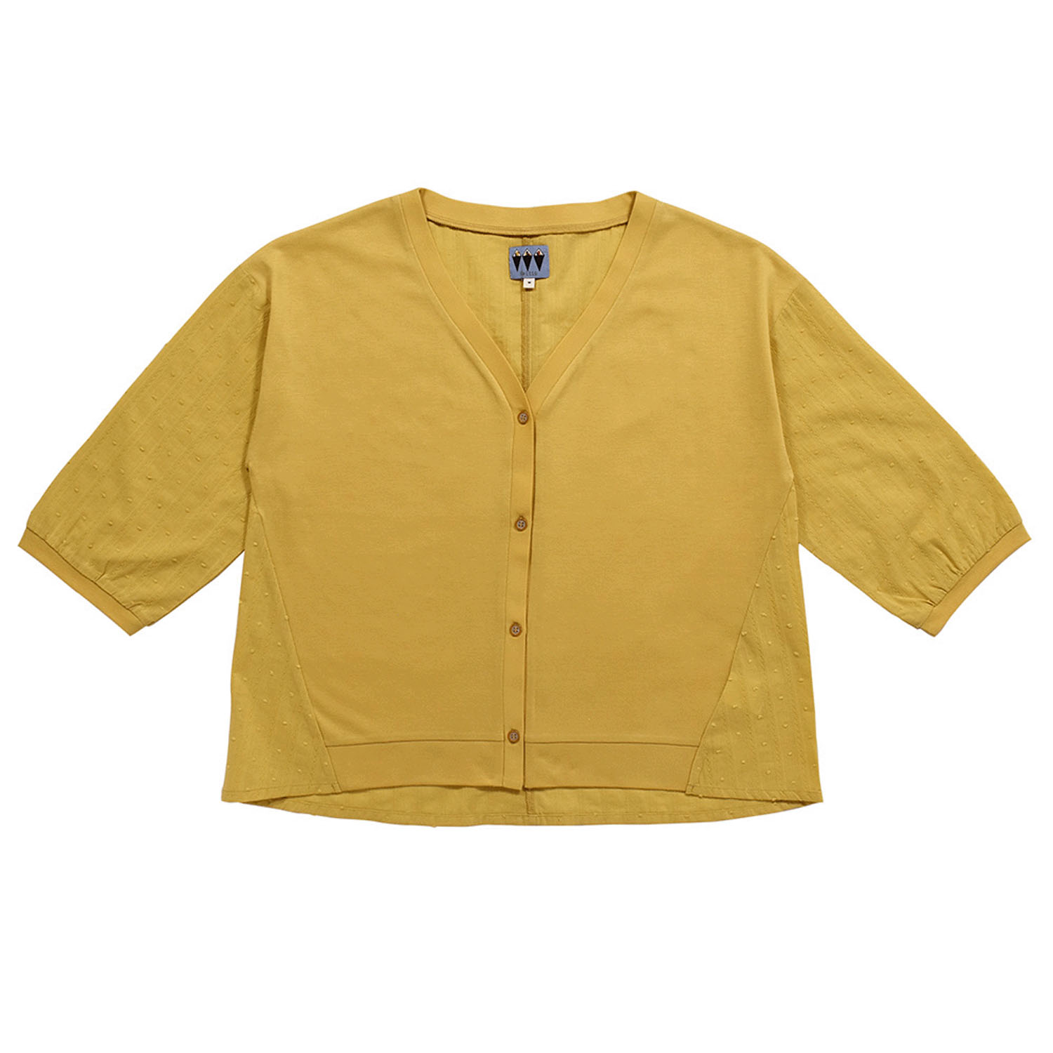 【動画あり】Keitto 布帛切り替えカットカーディガン - 画像6