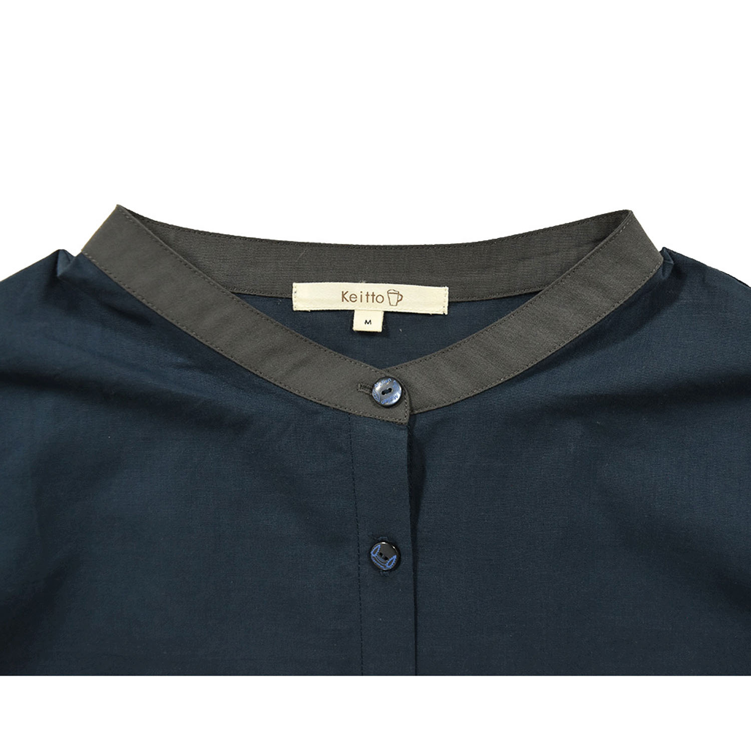 Keitto 山刺繍入り配色襟シャツ - 画像8