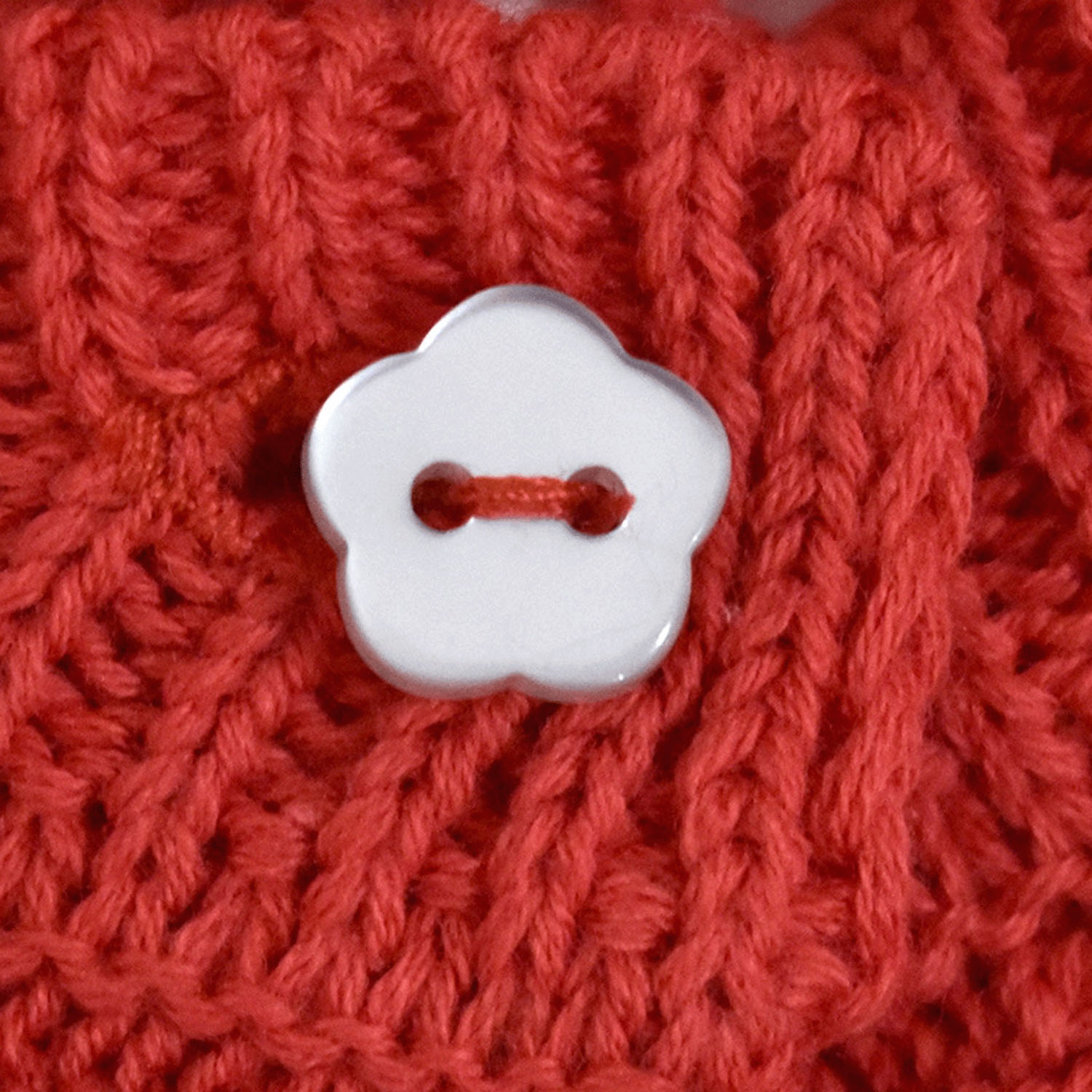 Keitto お花メッシュジャカードニットカーディガン - 画像10