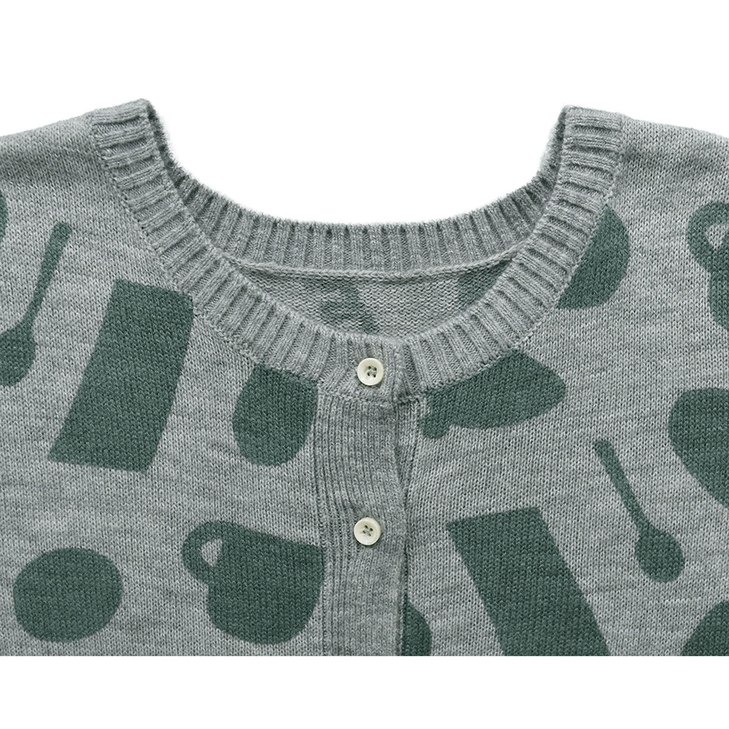 Keitto リュッケなひととき柄プリントベスト - 画像3