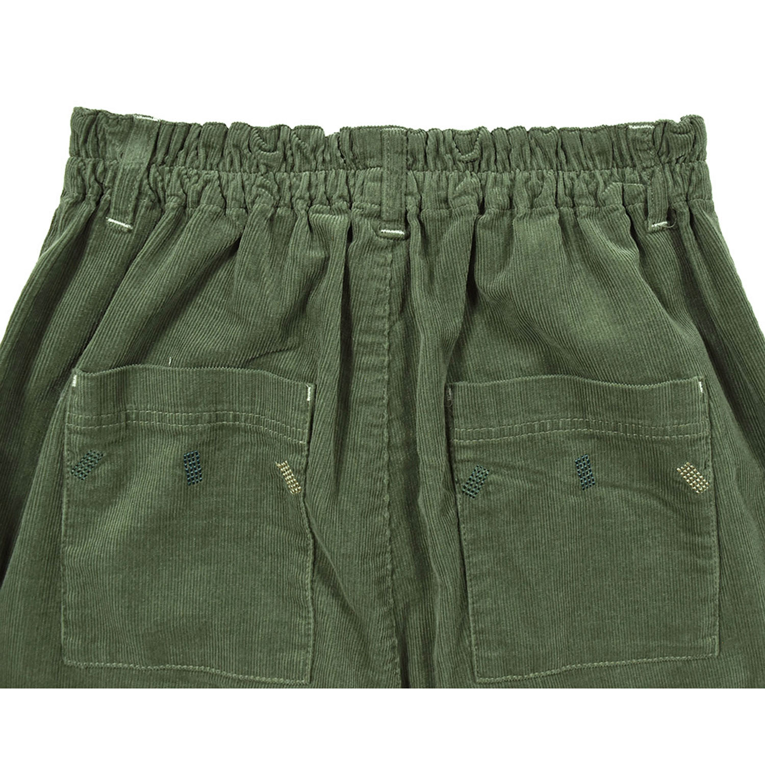 Keitto 刺し子風刺繍入りストレートパンツ - 画像13