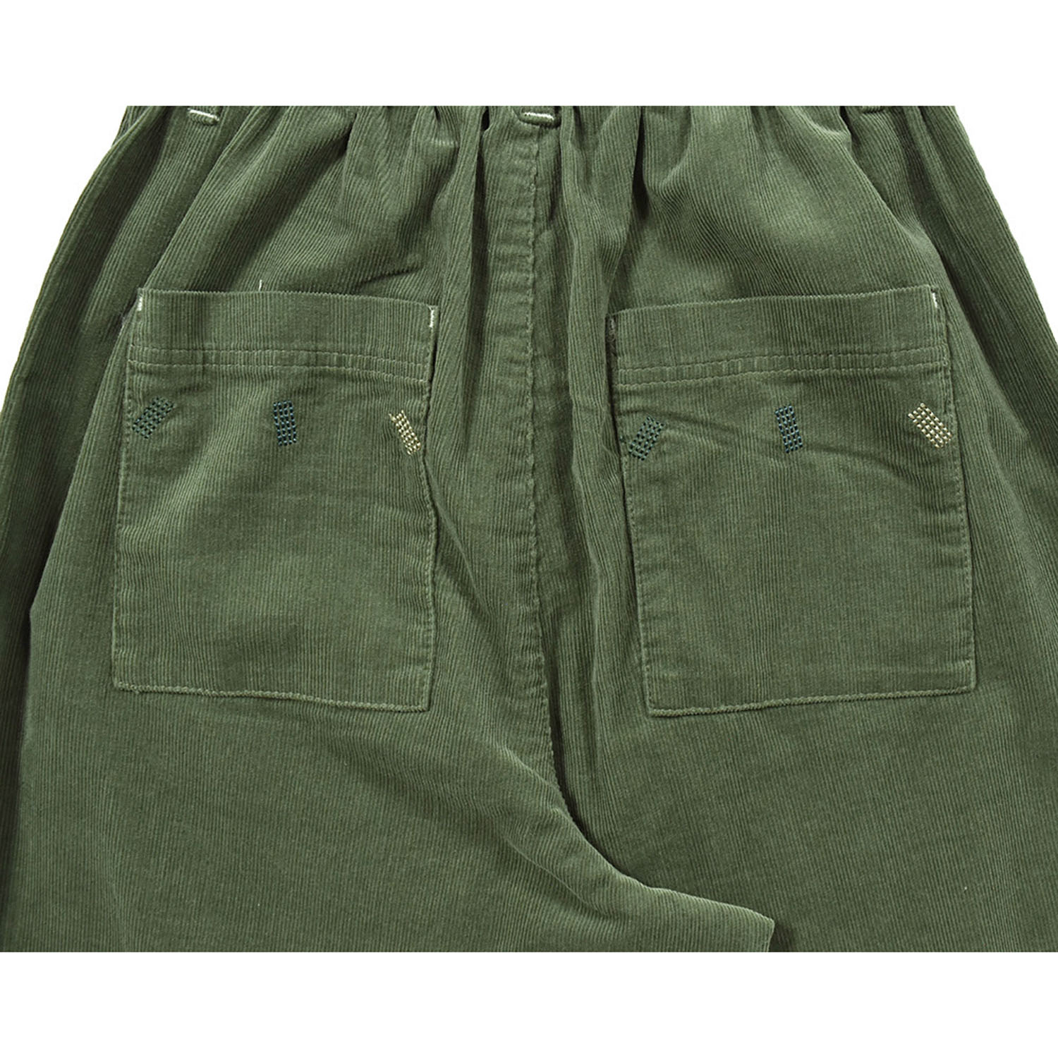 Keitto 刺し子風刺繍入りストレートパンツ - 画像14