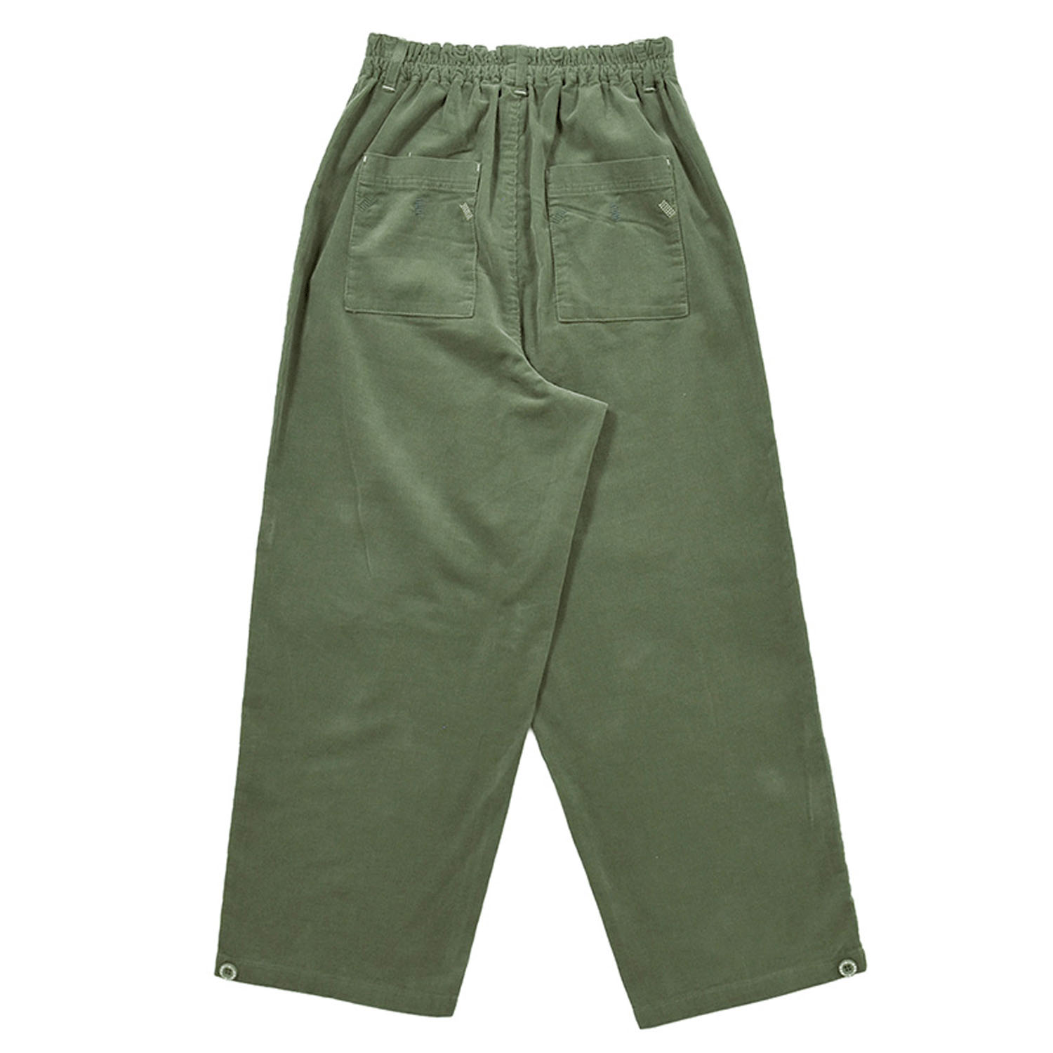 Keitto 刺し子風刺繍入りストレートパンツ - 画像5