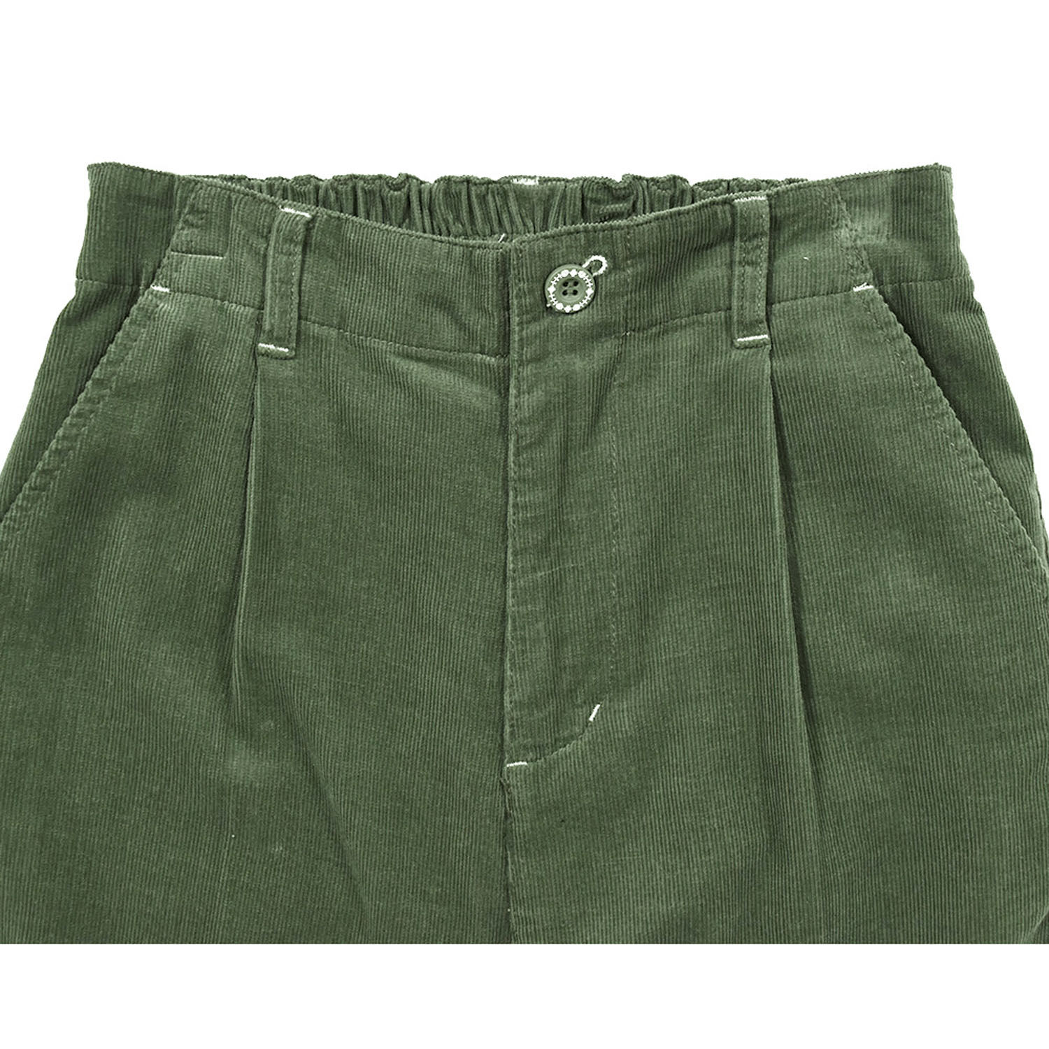 Keitto 刺し子風刺繍入りストレートパンツ - 画像9