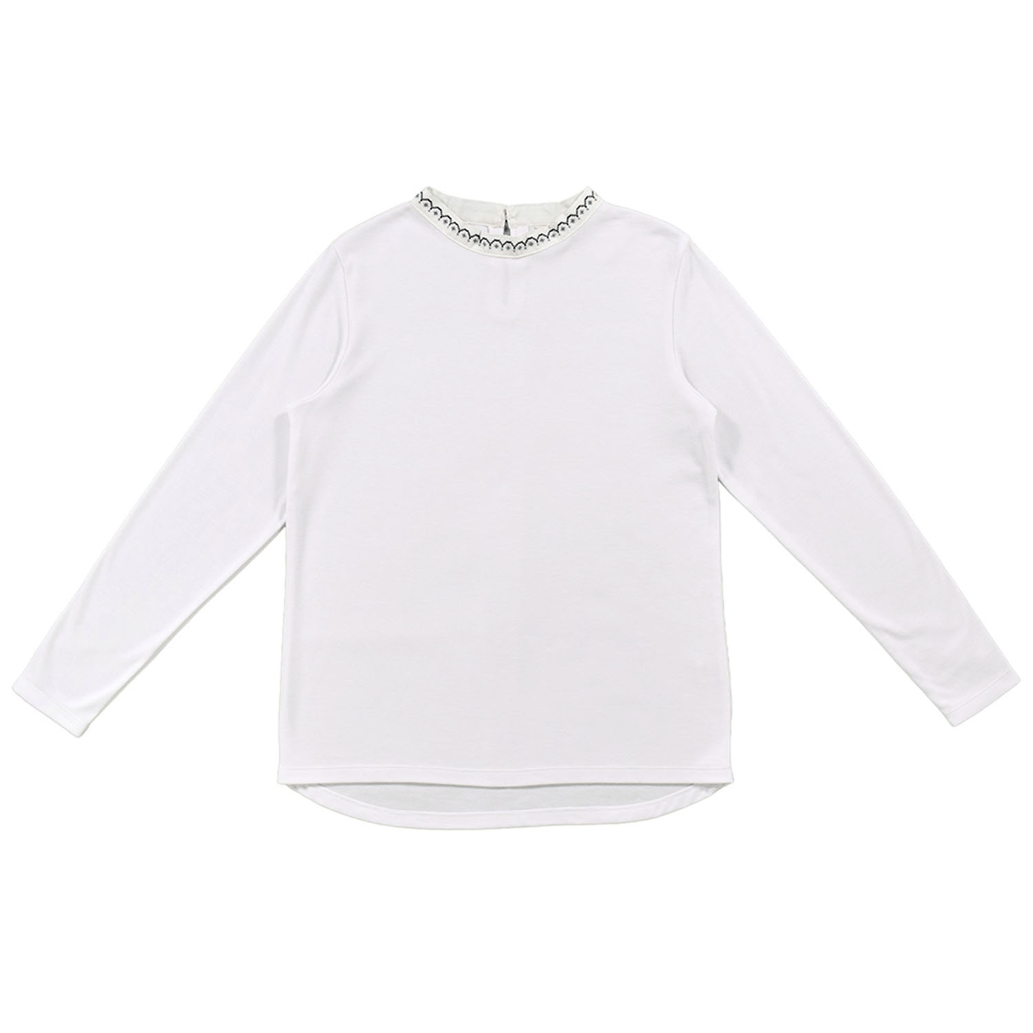 Keitto 布帛襟刺繍入りカットプルオーバー - 画像4