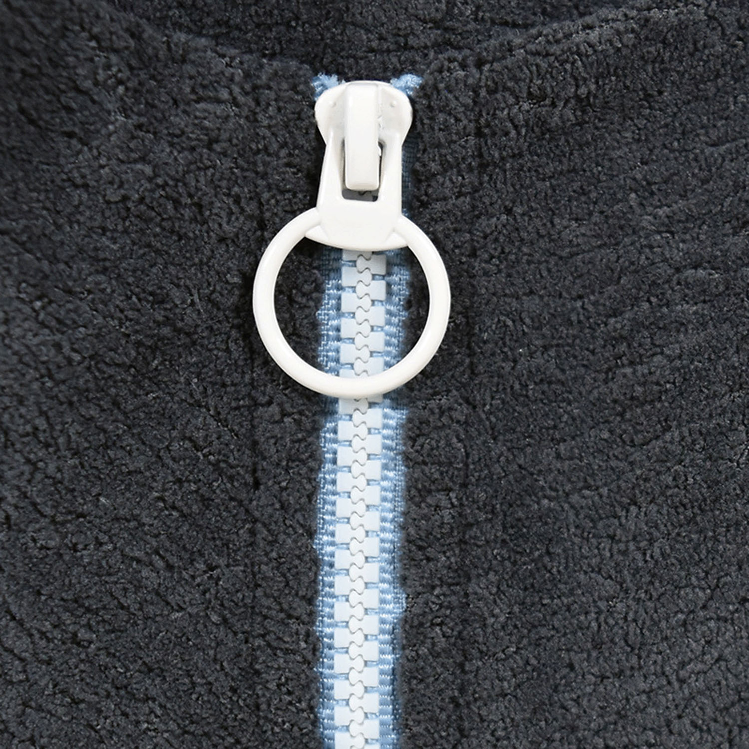 Keitto 配色ファスナー付きモコモコプルオーバー - 画像3