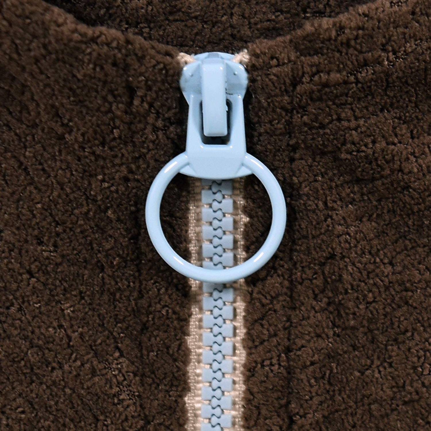 Keitto 配色ファスナー付きモコモコプルオーバー - 画像7