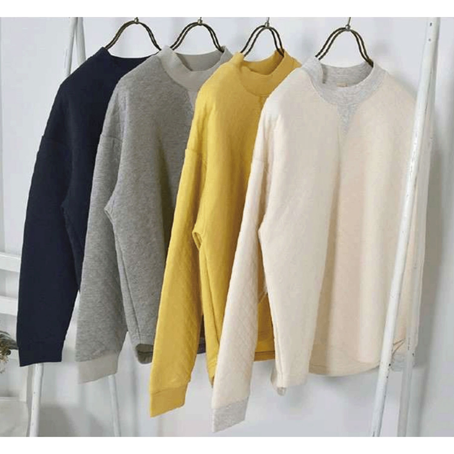 Keitto ぽかぽかワッペン付きニットキルトプルオーバー