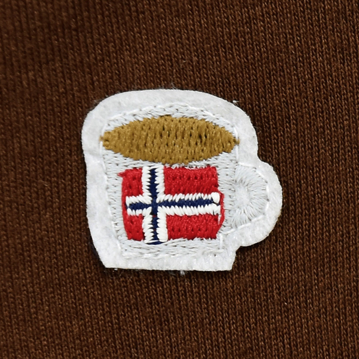 Keitto 4か国ワッペン付きハイネックプルオーバー - 画像4