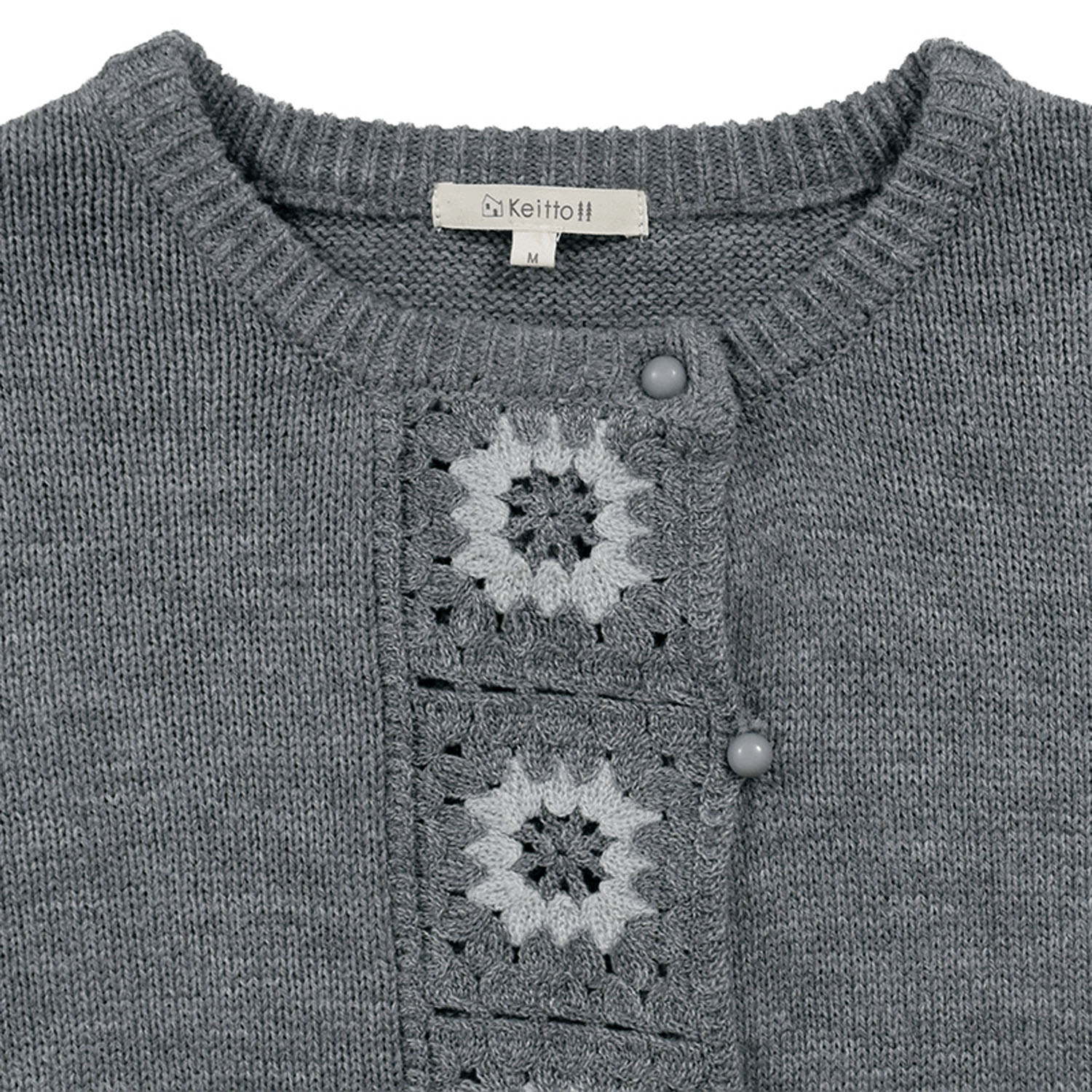 Keitto かぎ針モチーフ付きカーディガン - 画像4