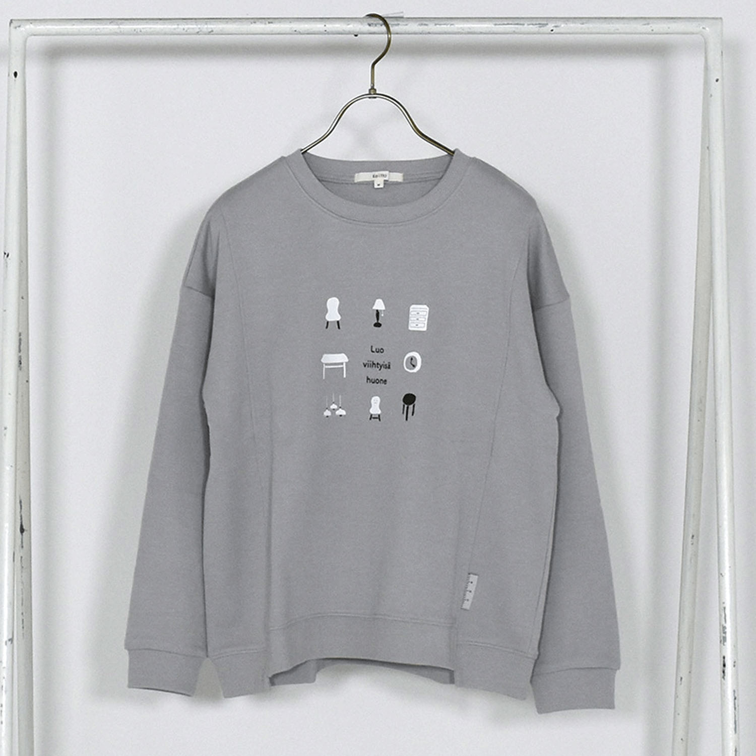 Keittoインテリアプリントスウェットプルオーバー - 画像2