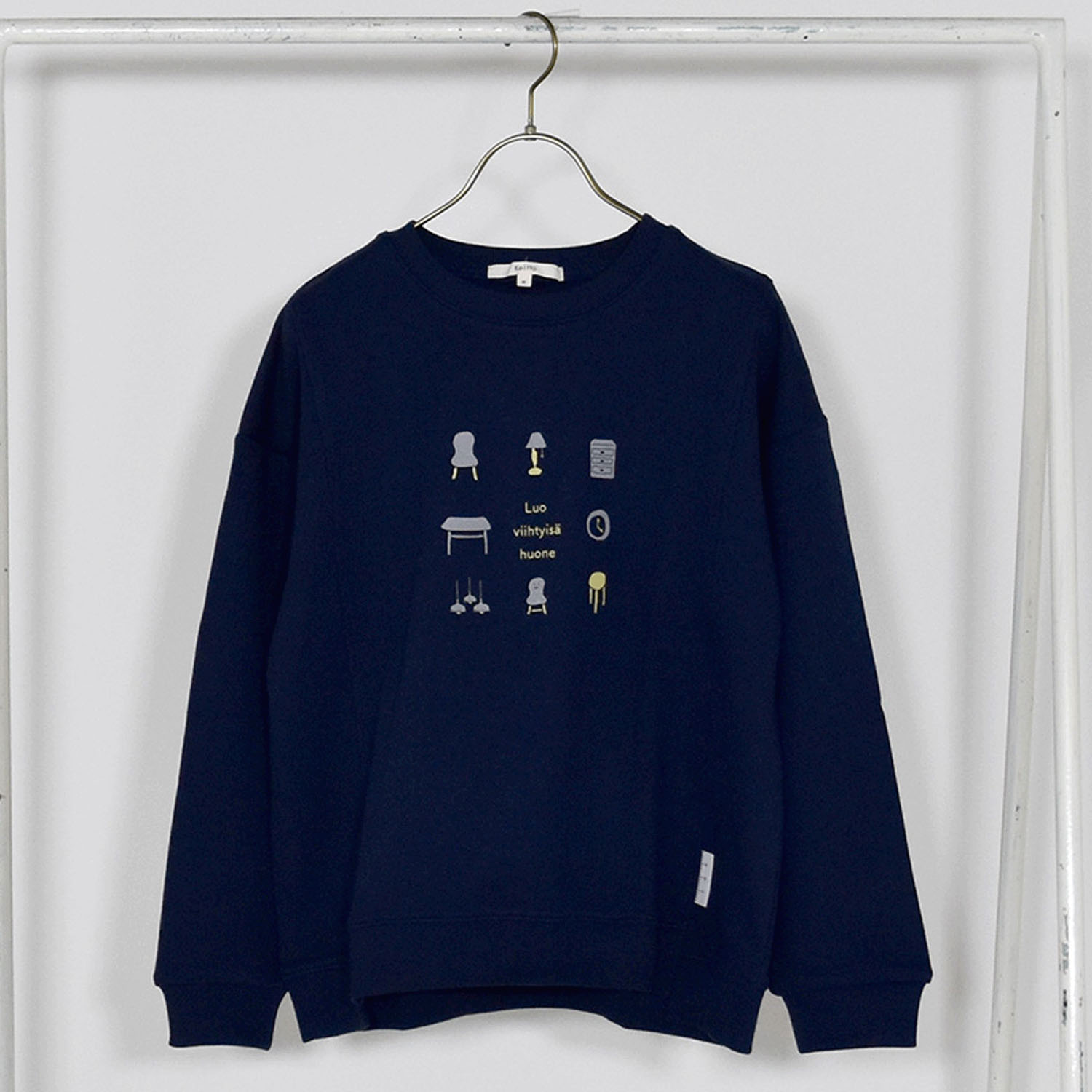 Keittoインテリアプリントスウェットプルオーバー - 画像12