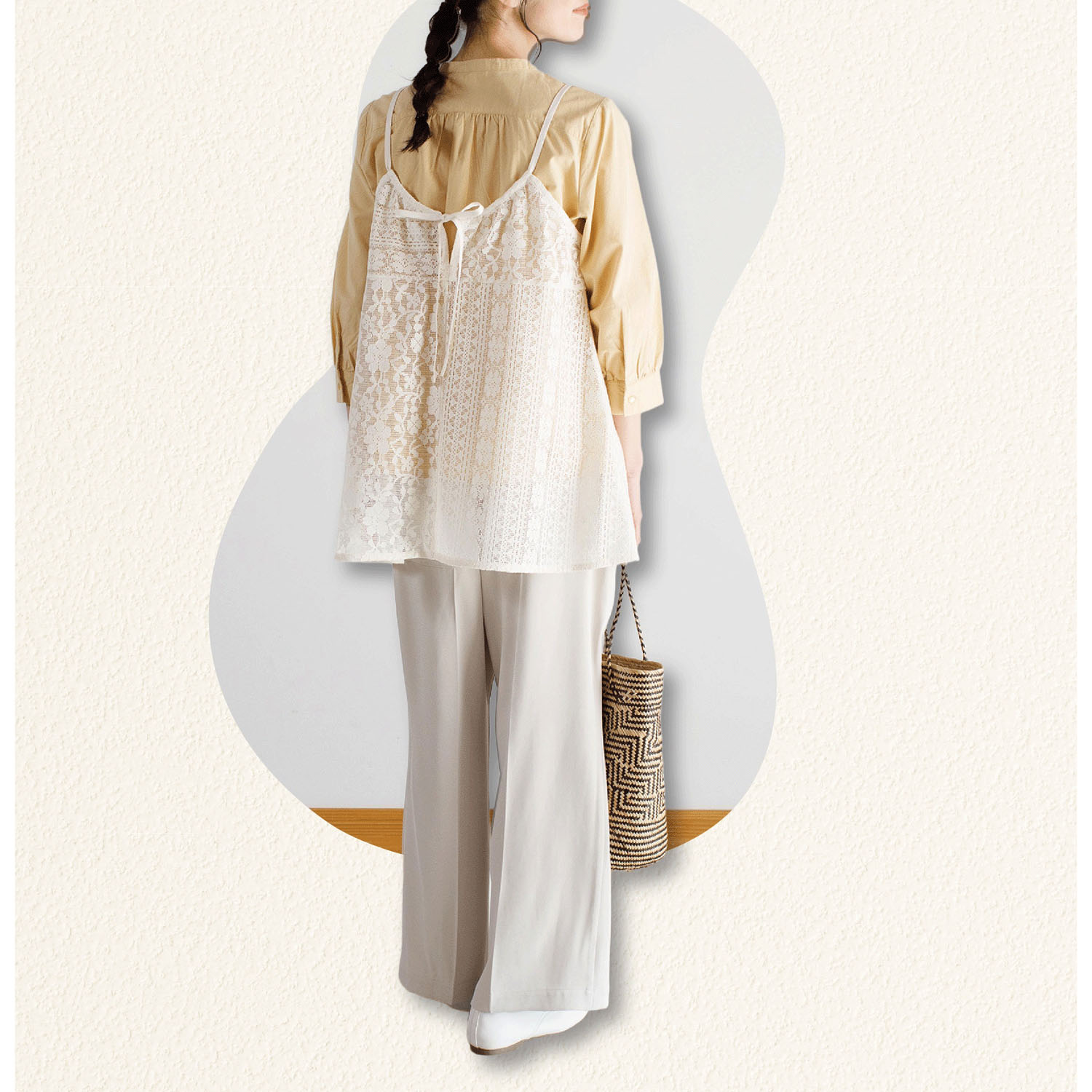 Keitto イージーフレアワイドパンツ - 画像7