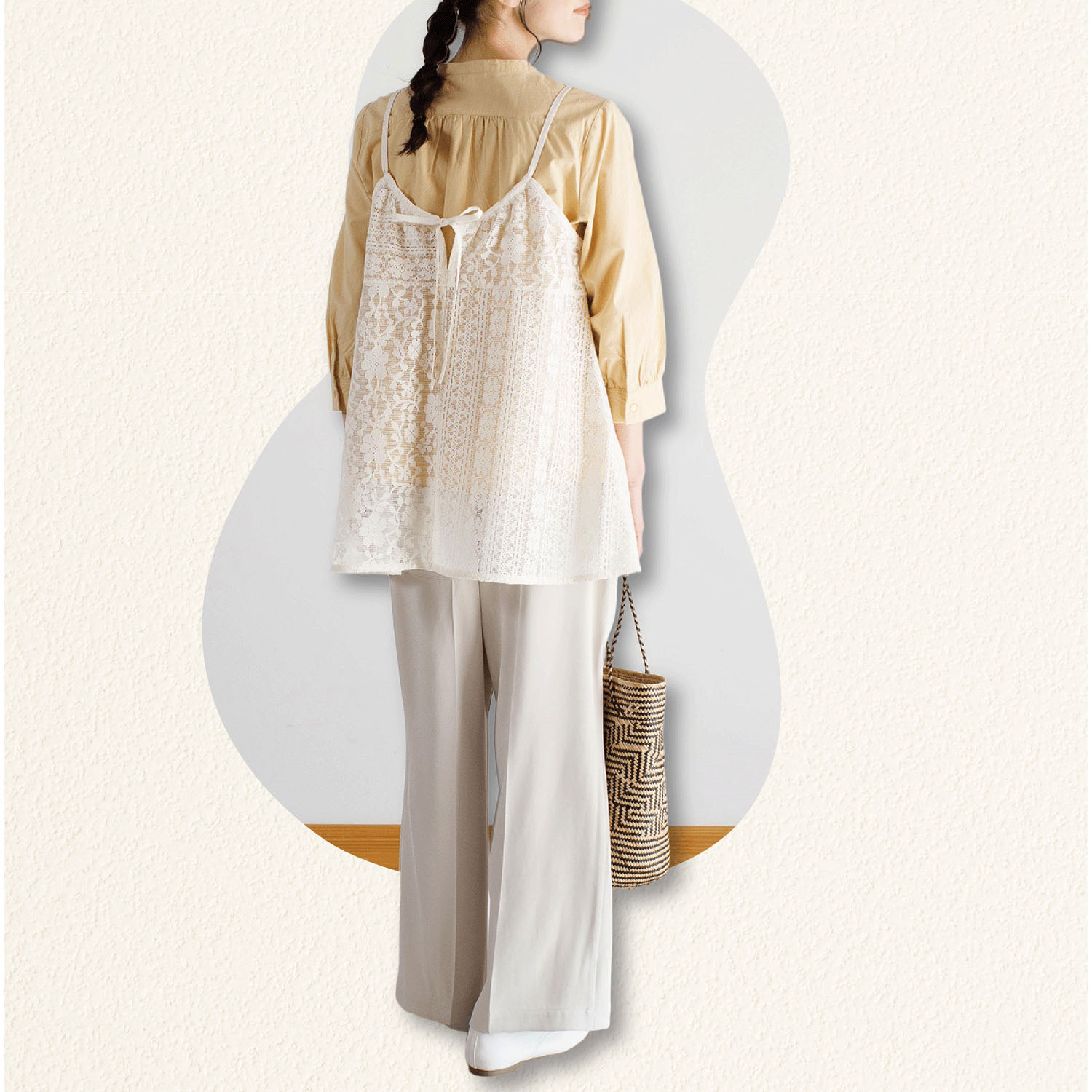 Keitto レース＆ドットキャミソール - 画像7