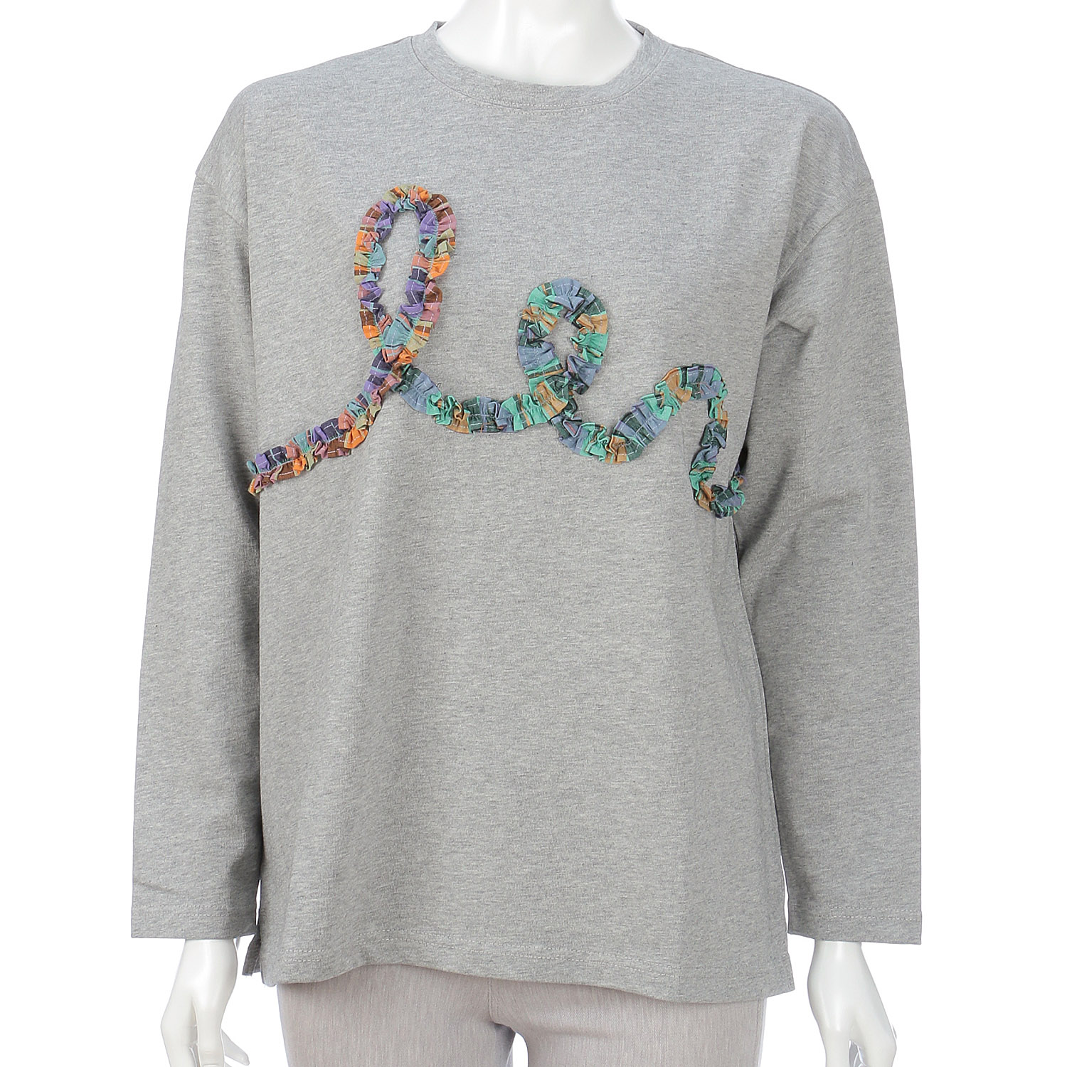 【Insta Live】ista－ire  チェックフリルロンTEE - 画像2