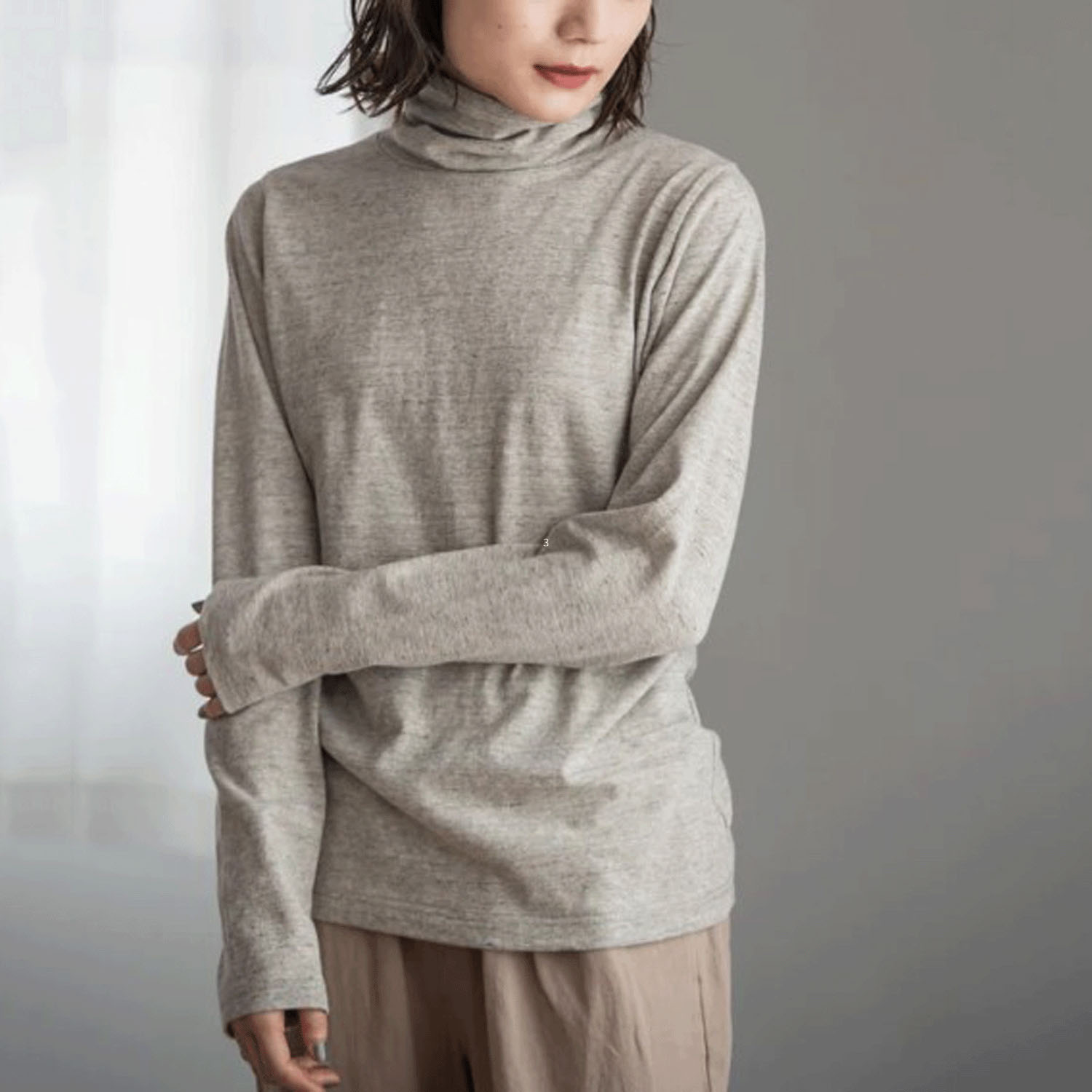 YARRA エコリバイバルタートルプルオーバー - 画像5