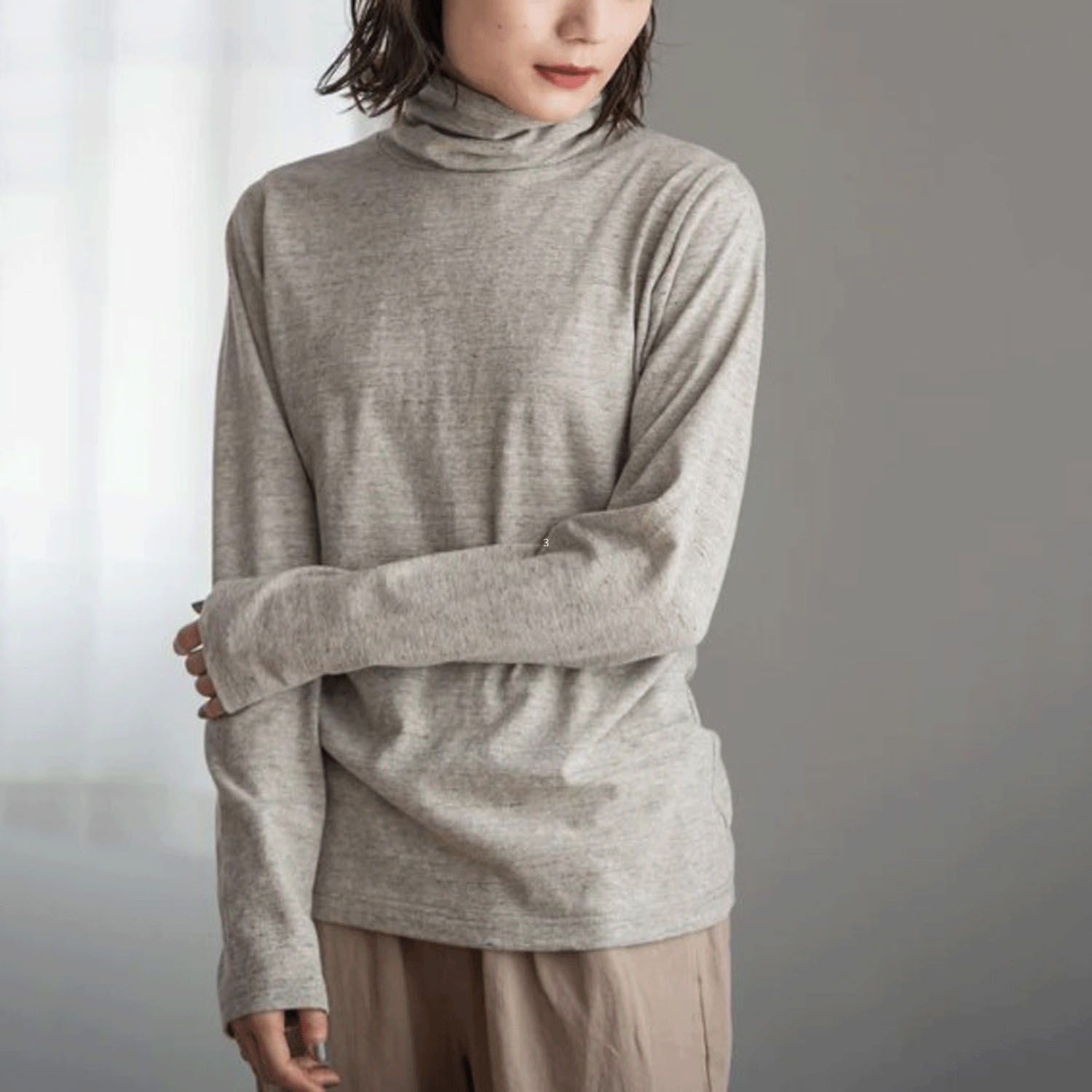 YARRA エコリバイバルタートルプルオーバー