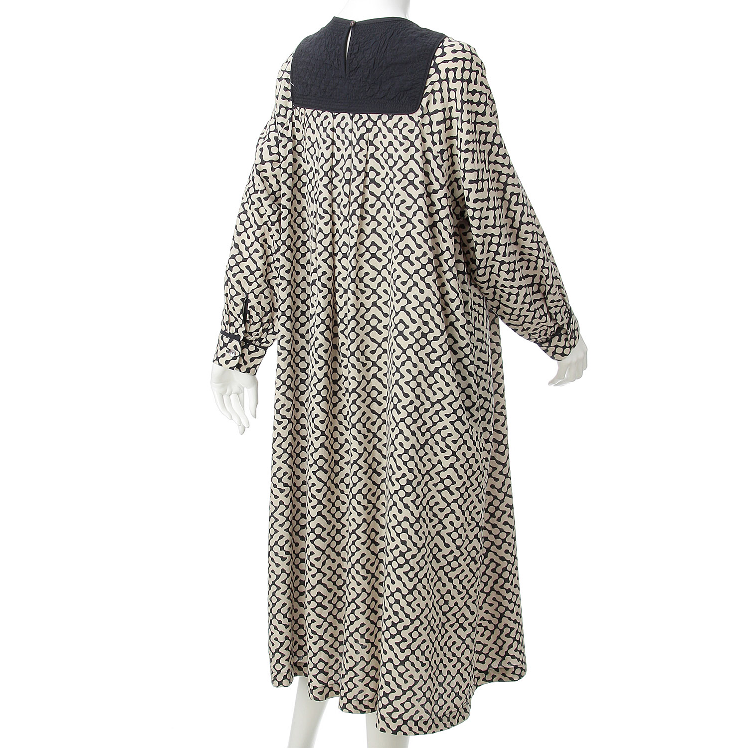 douxbleu インドプリントキルトヨークワンピース - 画像10