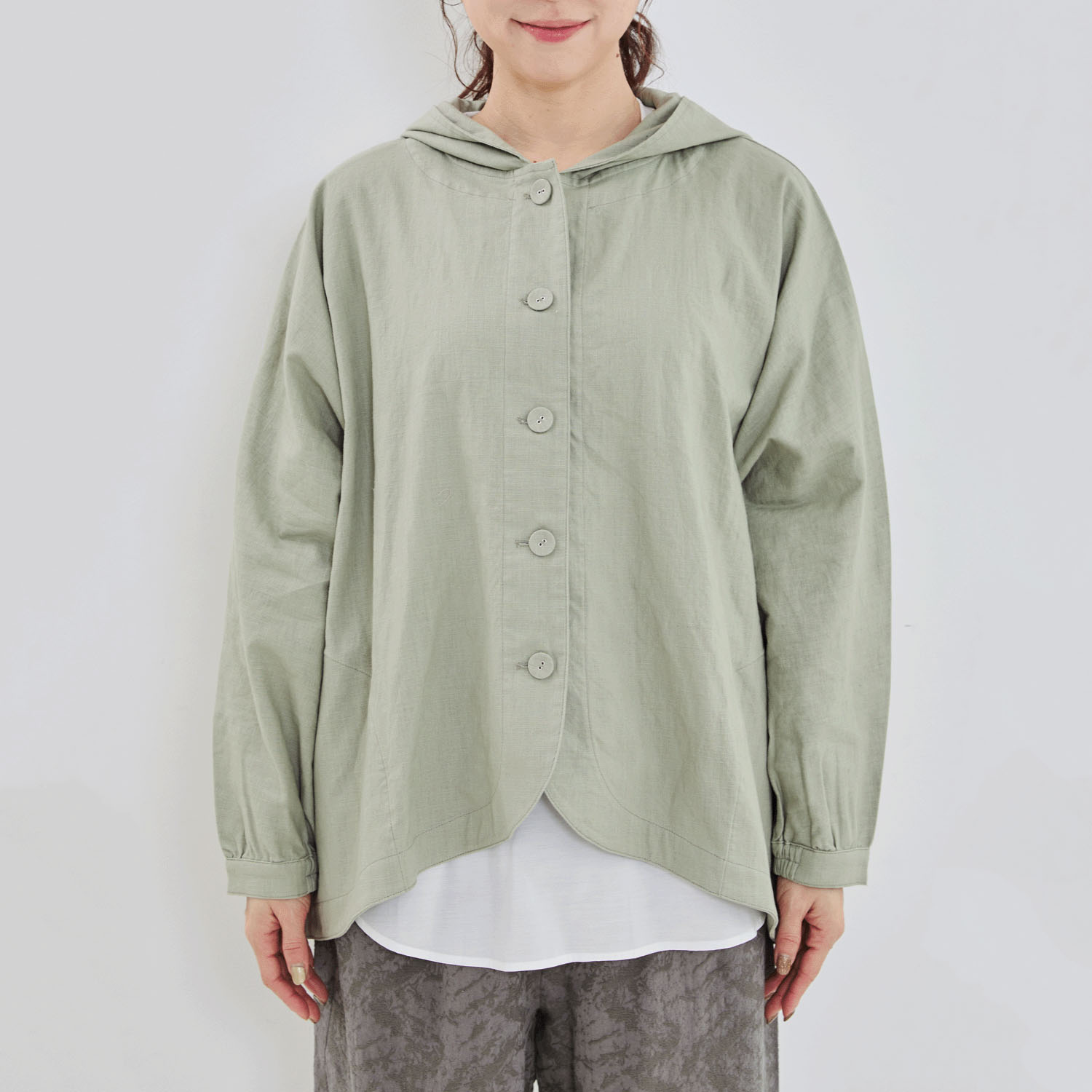 【Insta Live】YURK geniet van フードバルーンジャケット - 画像5