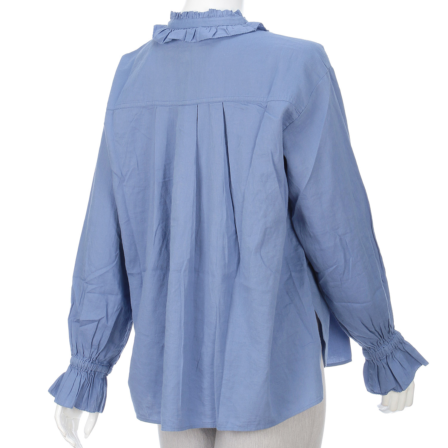 doux bleu フリルカラーブラウス - 画像6