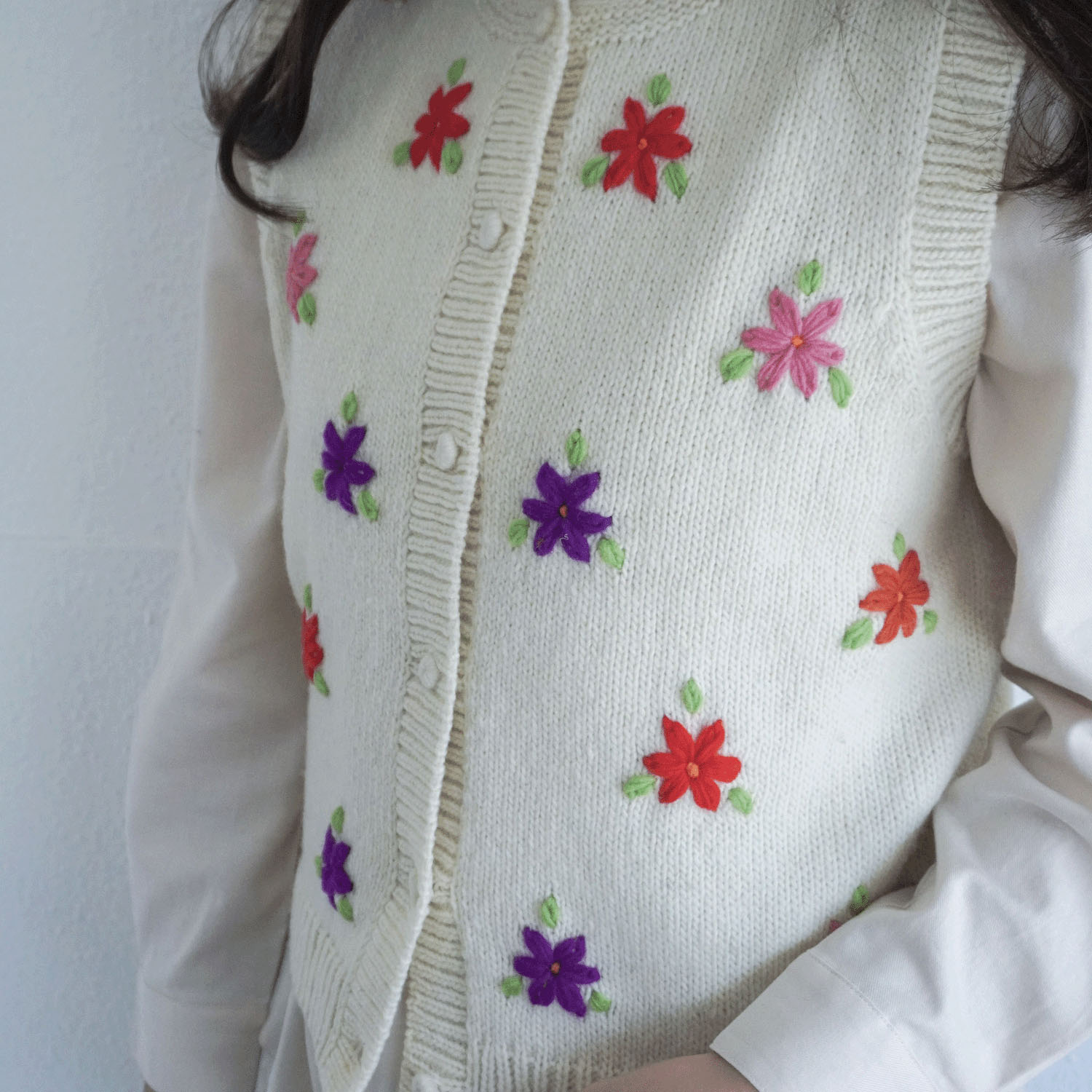 【Insta Live】ESTELLE 花柄クルーネックベスト - 画像6