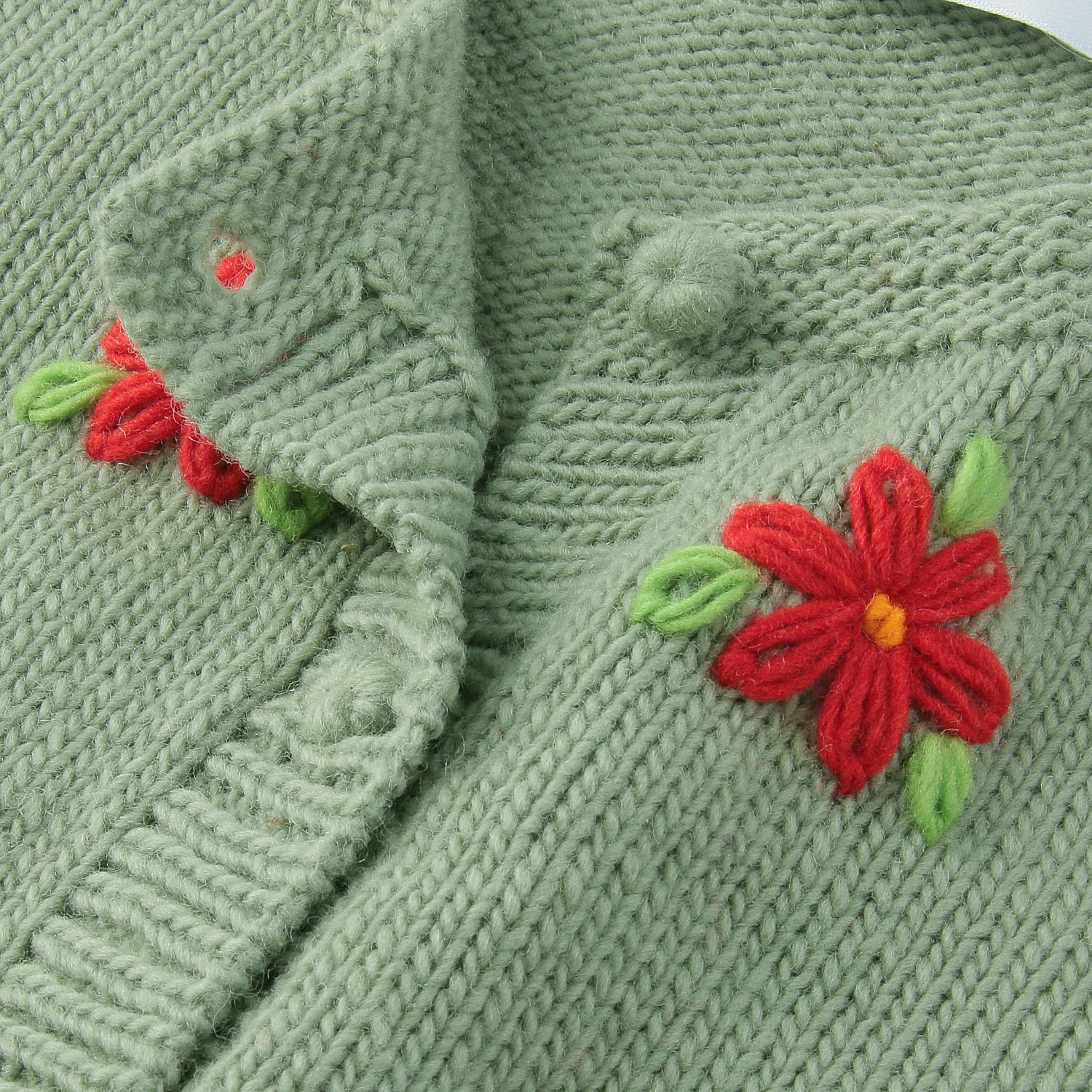 ESTELLE 花柄クルーネックカーディガン - 画像6