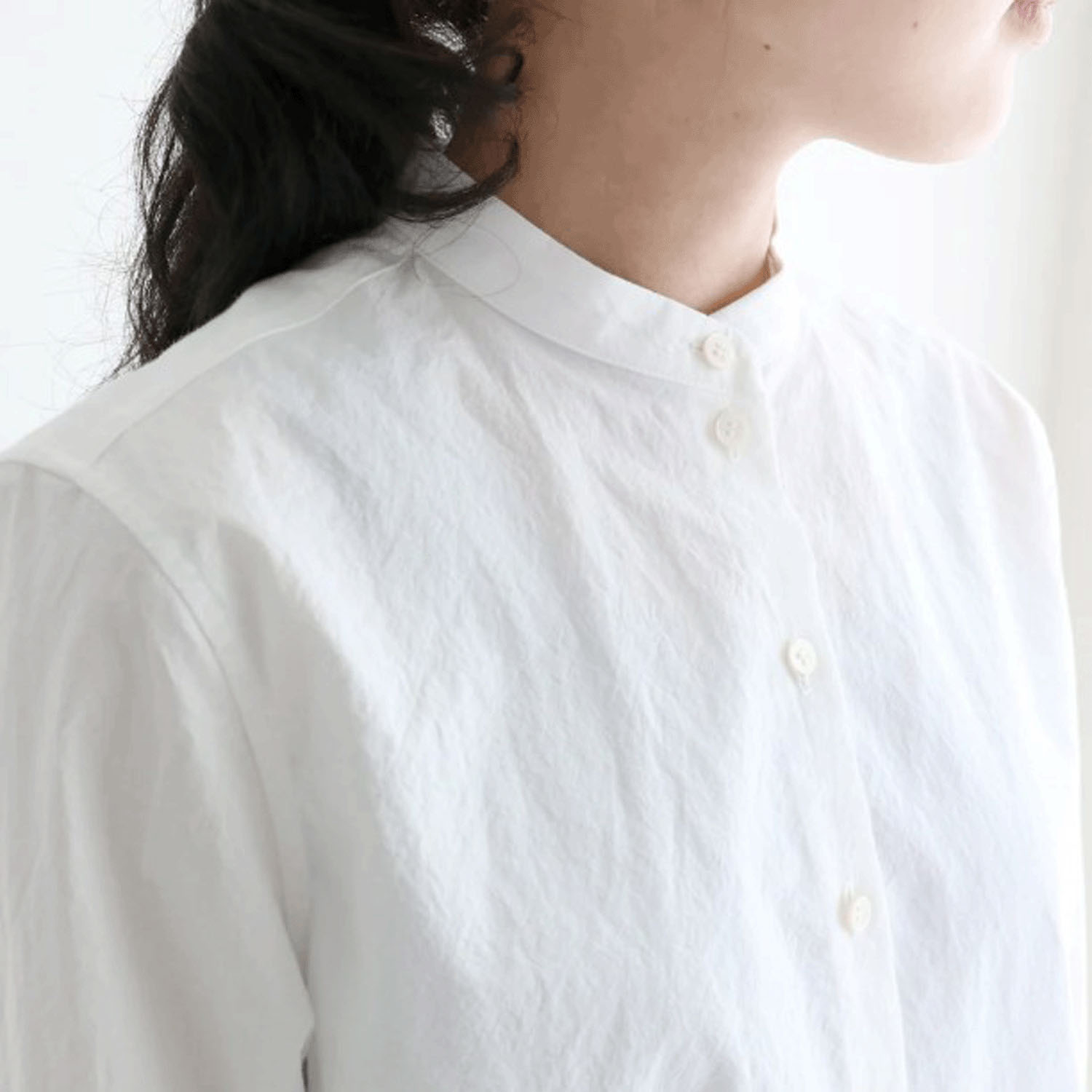 【お取り寄せ】pot－pourri 定番エームスタンドカラーシャツ - 画像4